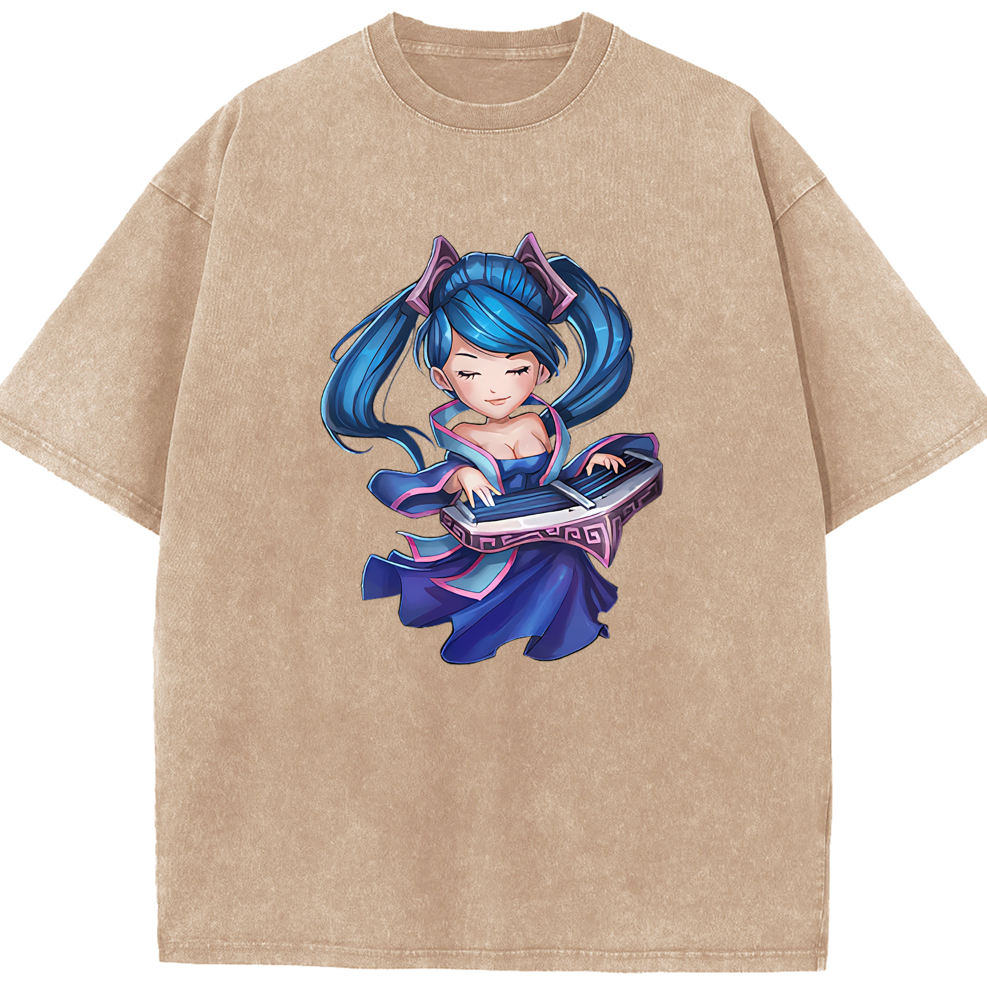（画像用） リーグ・オブ・レジェンド League of Legends LOL 綿100% ヴィンテージ風 半袖Tシャツ（フロントプリント）
