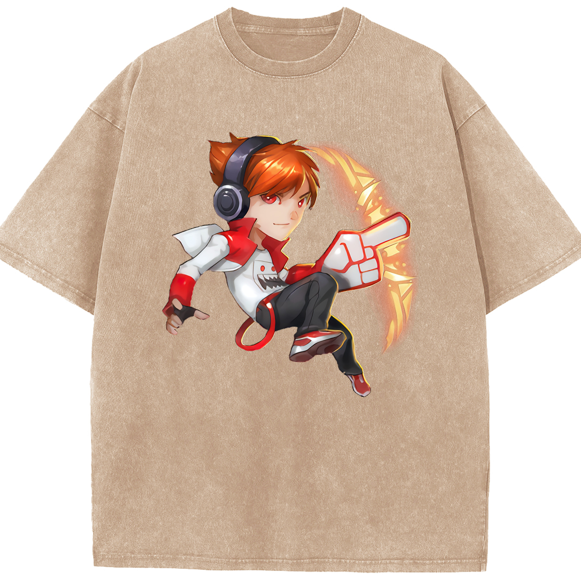リーグ・オブ・レジェンド League of Legends LOL 綿100% ヴィンテージ風 半袖Tシャツ（フロントプリント）