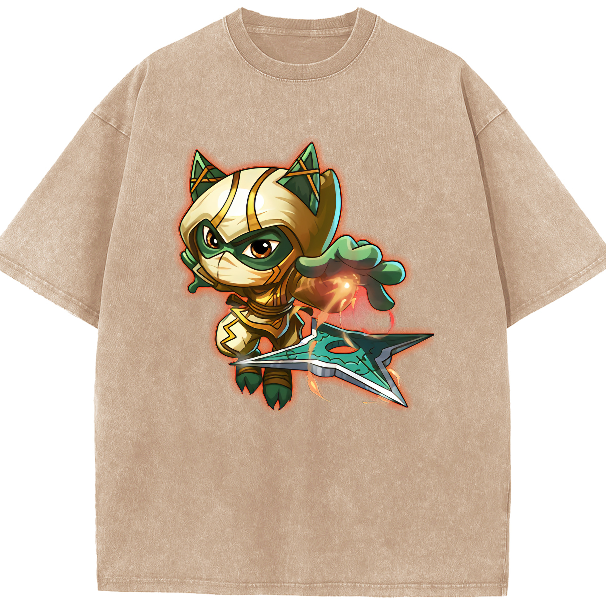 リーグ・オブ・レジェンド League of Legends LOL 綿100% ヴィンテージ風 半袖Tシャツ（フロントプリント）
