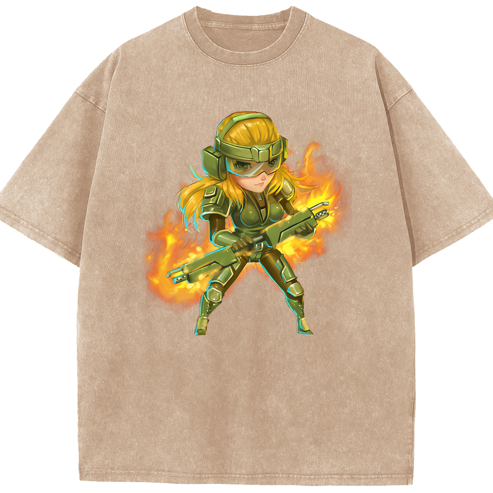 リーグ・オブ・レジェンド League of Legends LOL 綿100% ヴィンテージ風 半袖Tシャツ（フロントプリント）