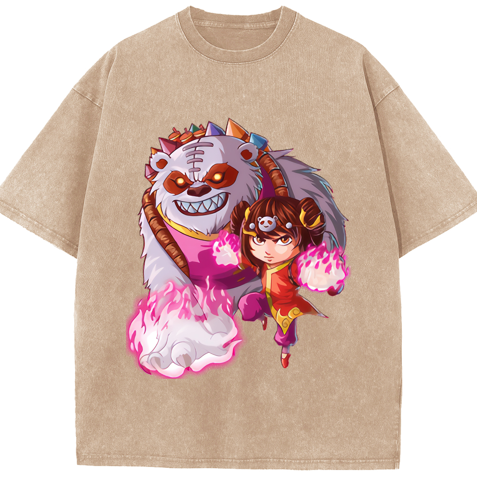 リーグ・オブ・レジェンド League of Legends LOL 綿100% ヴィンテージ風 半袖Tシャツ（フロントプリント）