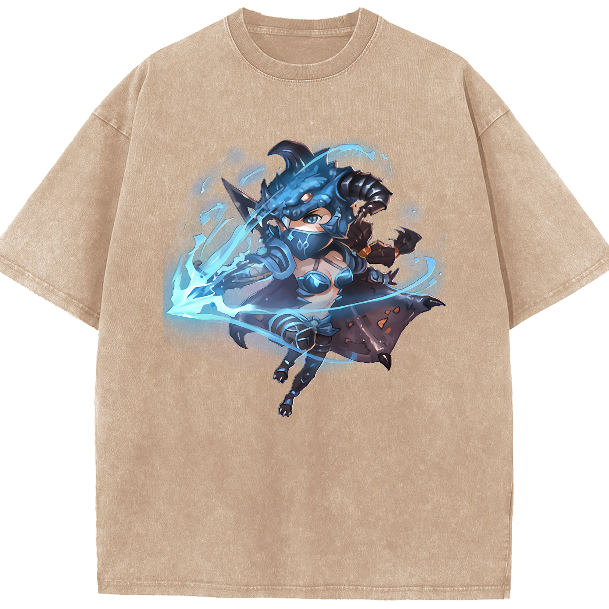 リーグ・オブ・レジェンド League of Legends LOL 綿100% ヴィンテージ風 半袖Tシャツ（フロントプリント）
