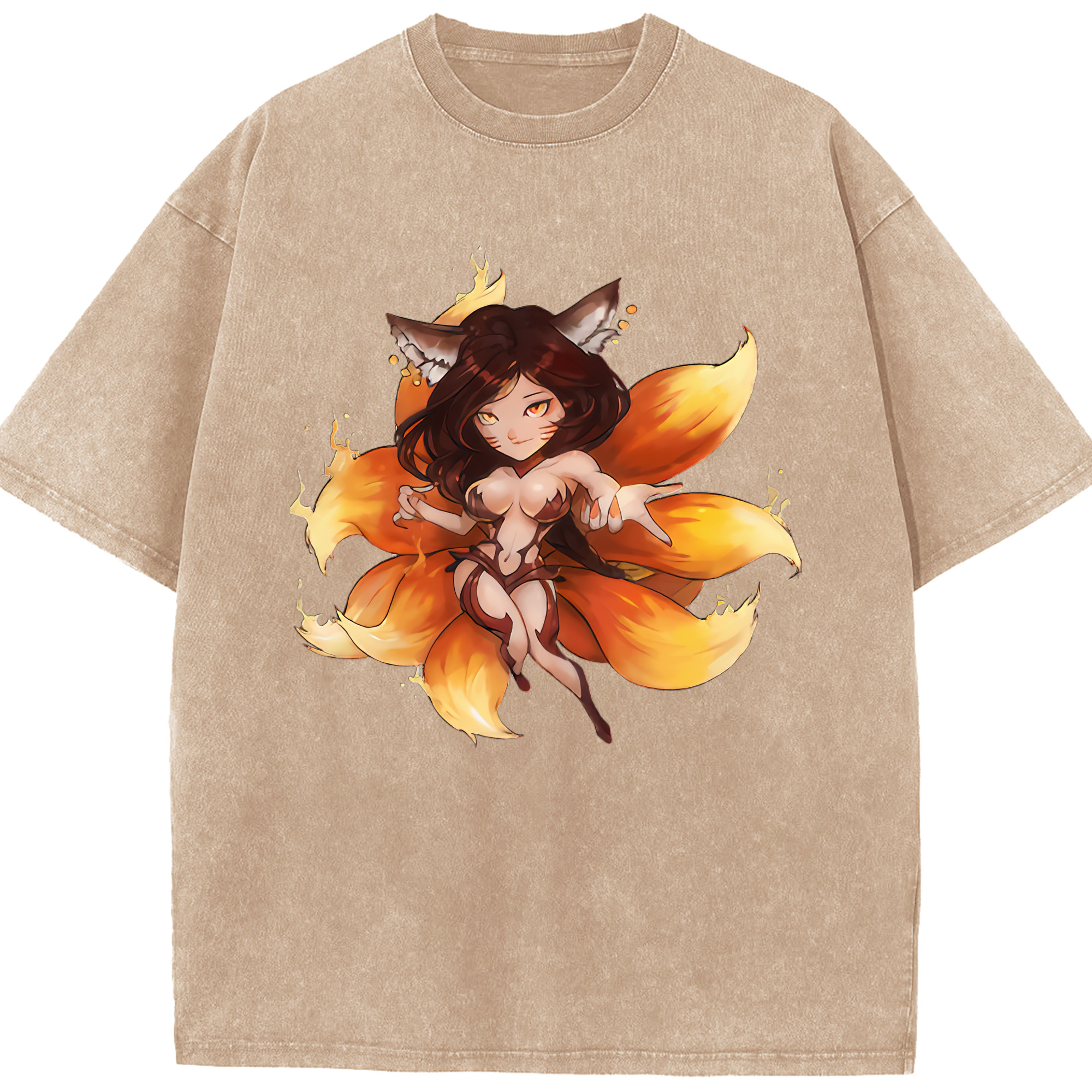 リーグ・オブ・レジェンド League of Legends LOL 綿100% ヴィンテージ風 半袖Tシャツ（フロントプリント）