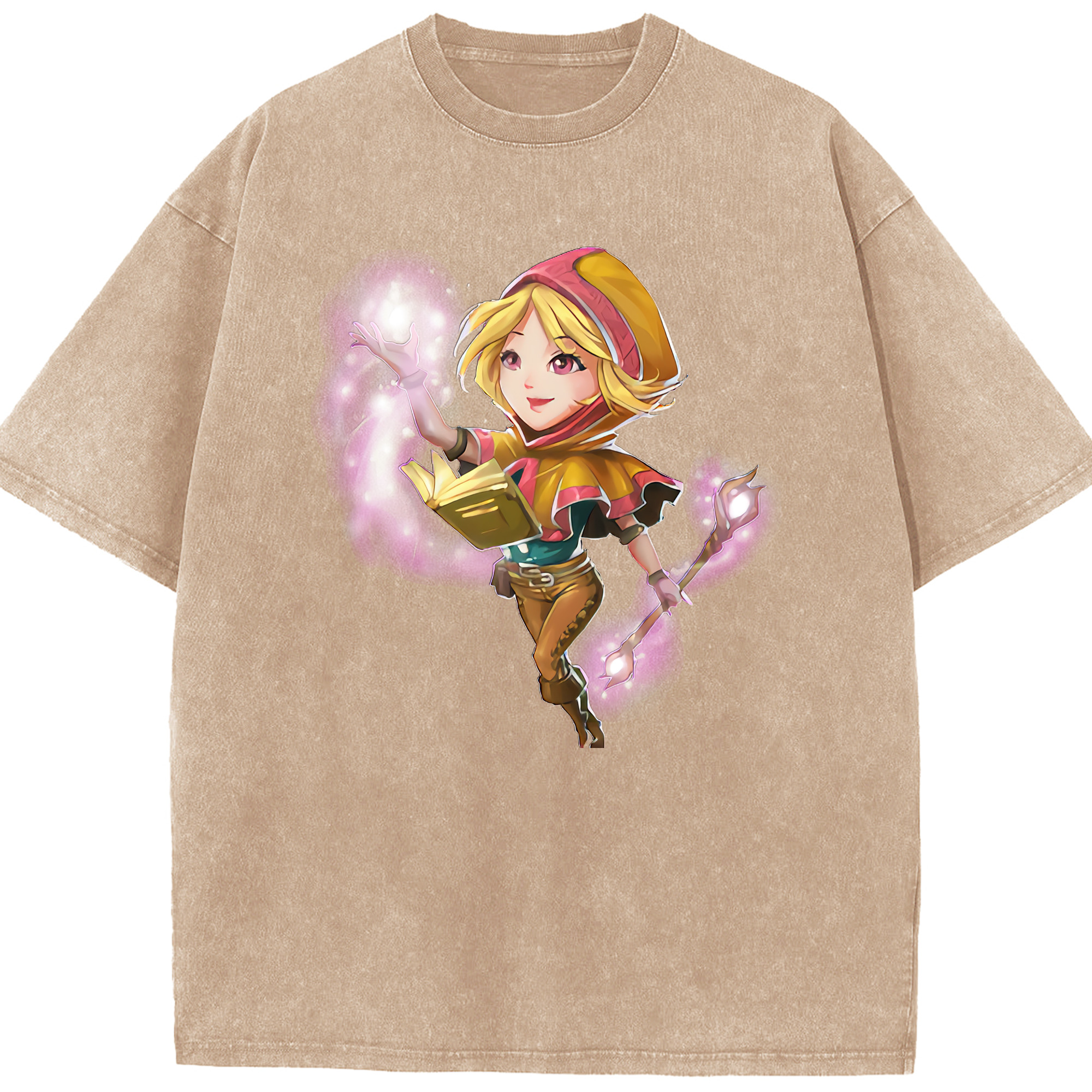 リーグ・オブ・レジェンド League of Legends LOL 綿100% ヴィンテージ風 半袖Tシャツ（フロントプリント）