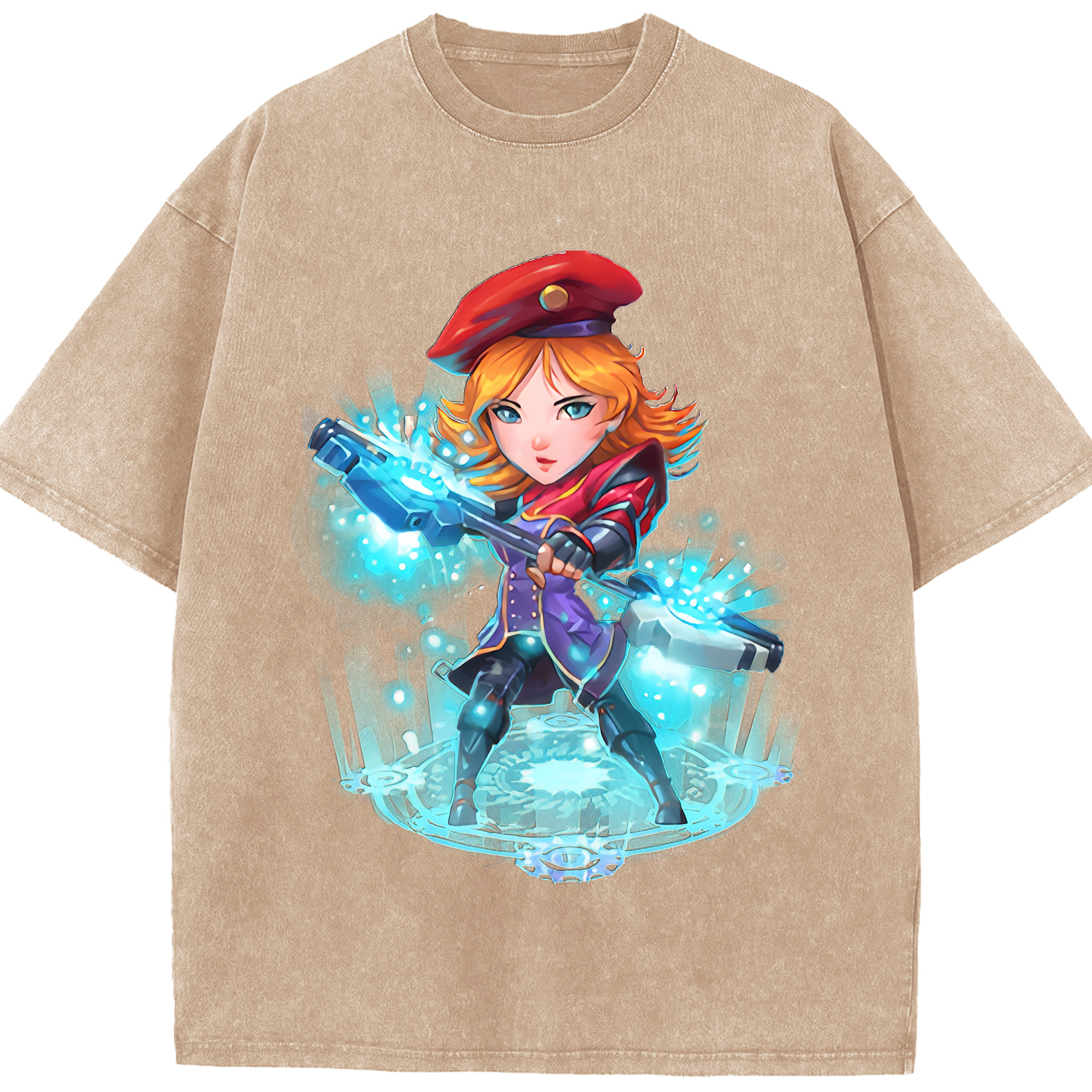 リーグ・オブ・レジェンド League of Legends LOL 綿100% ヴィンテージ風 半袖Tシャツ（フロントプリント）