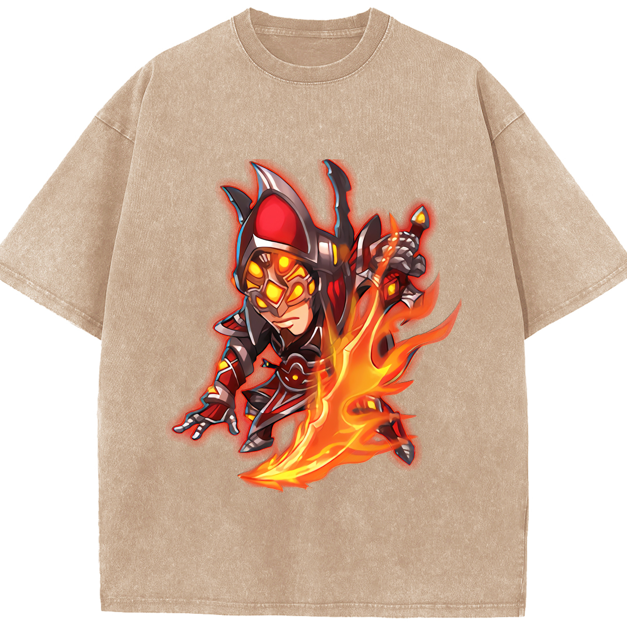 リーグ・オブ・レジェンド League of Legends LOL 綿100% ヴィンテージ風 半袖Tシャツ（フロントプリント）