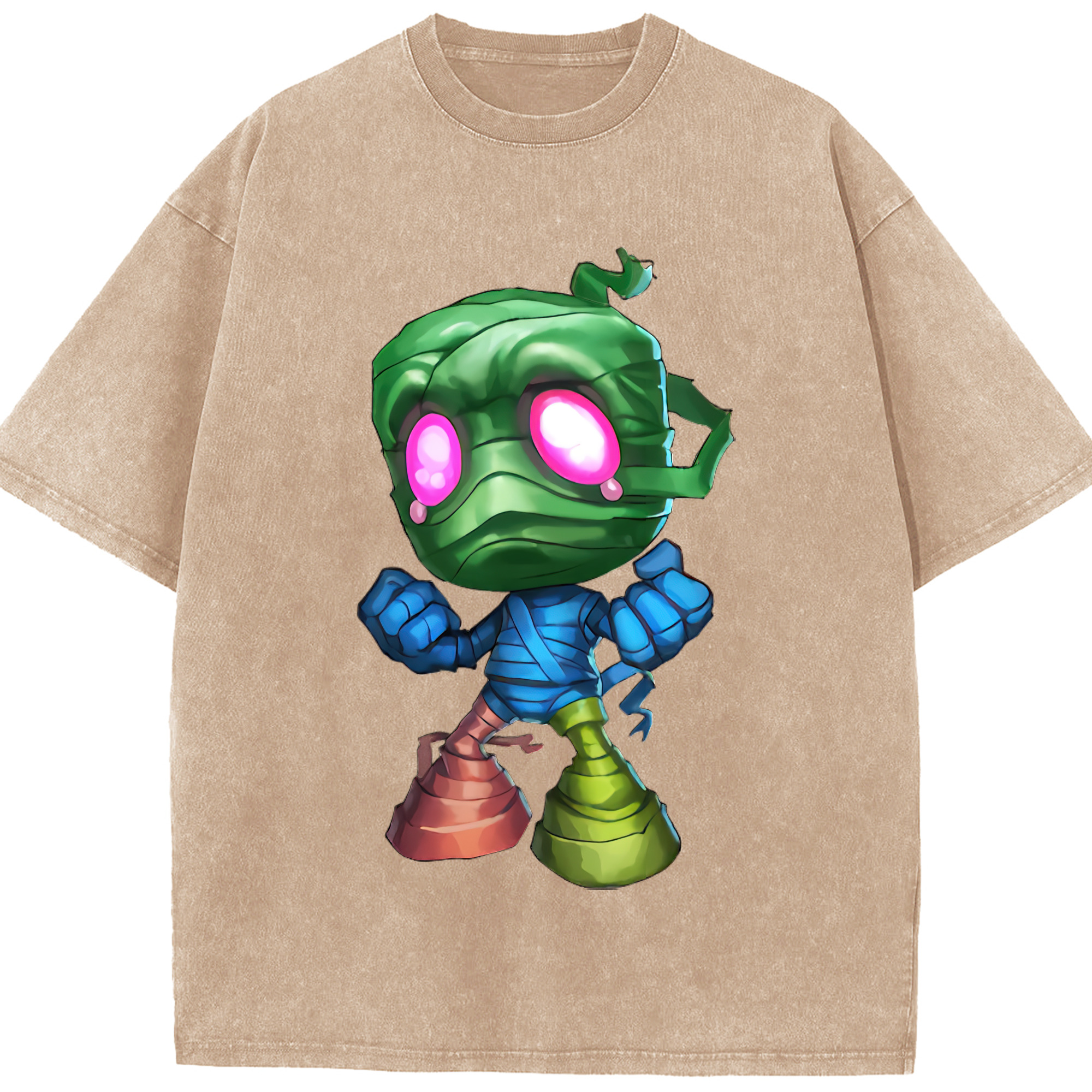リーグ・オブ・レジェンド League of Legends LOL 綿100% ヴィンテージ風 半袖Tシャツ（フロントプリント）