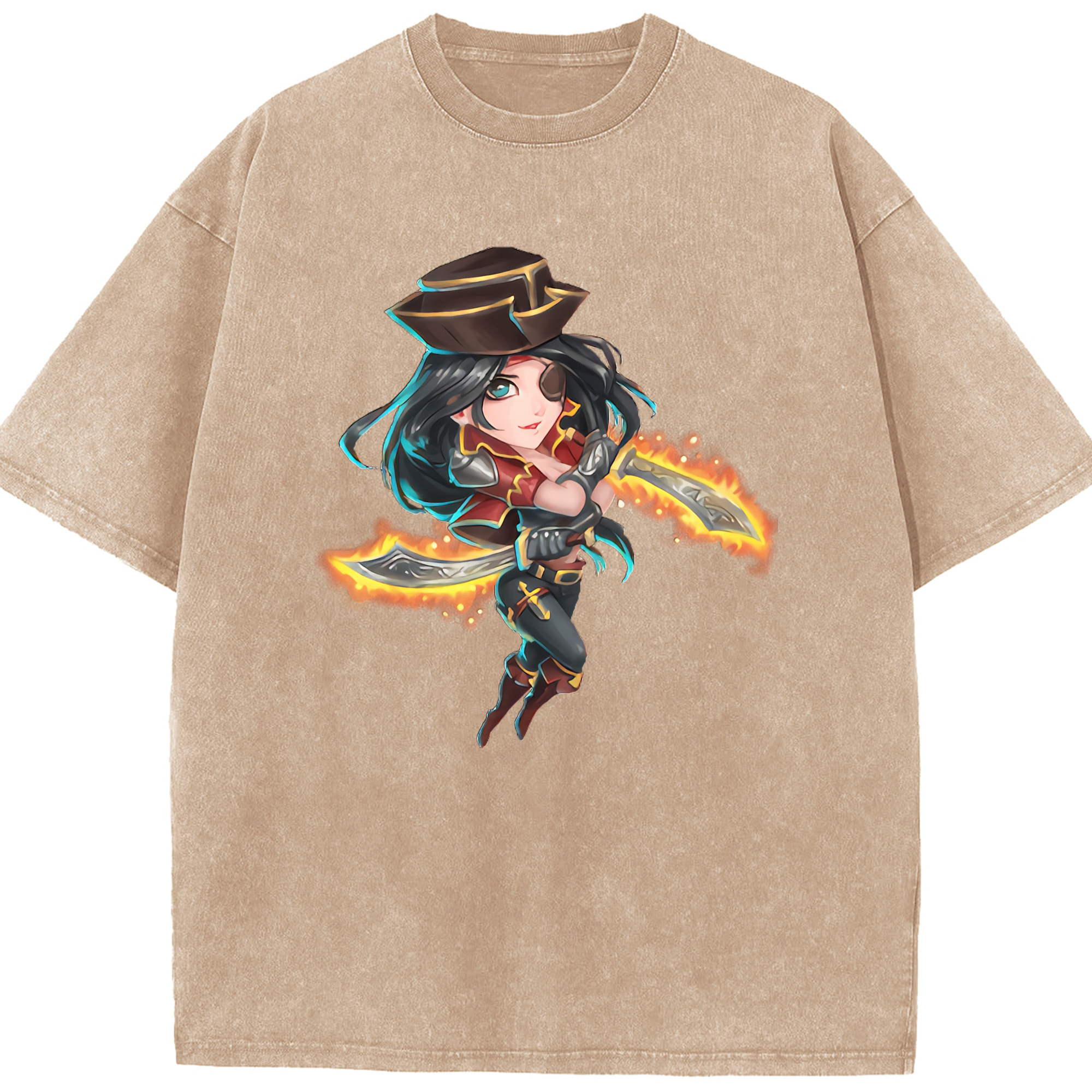 リーグ・オブ・レジェンド League of Legends LOL 綿100% ヴィンテージ風 半袖Tシャツ（フロントプリント）