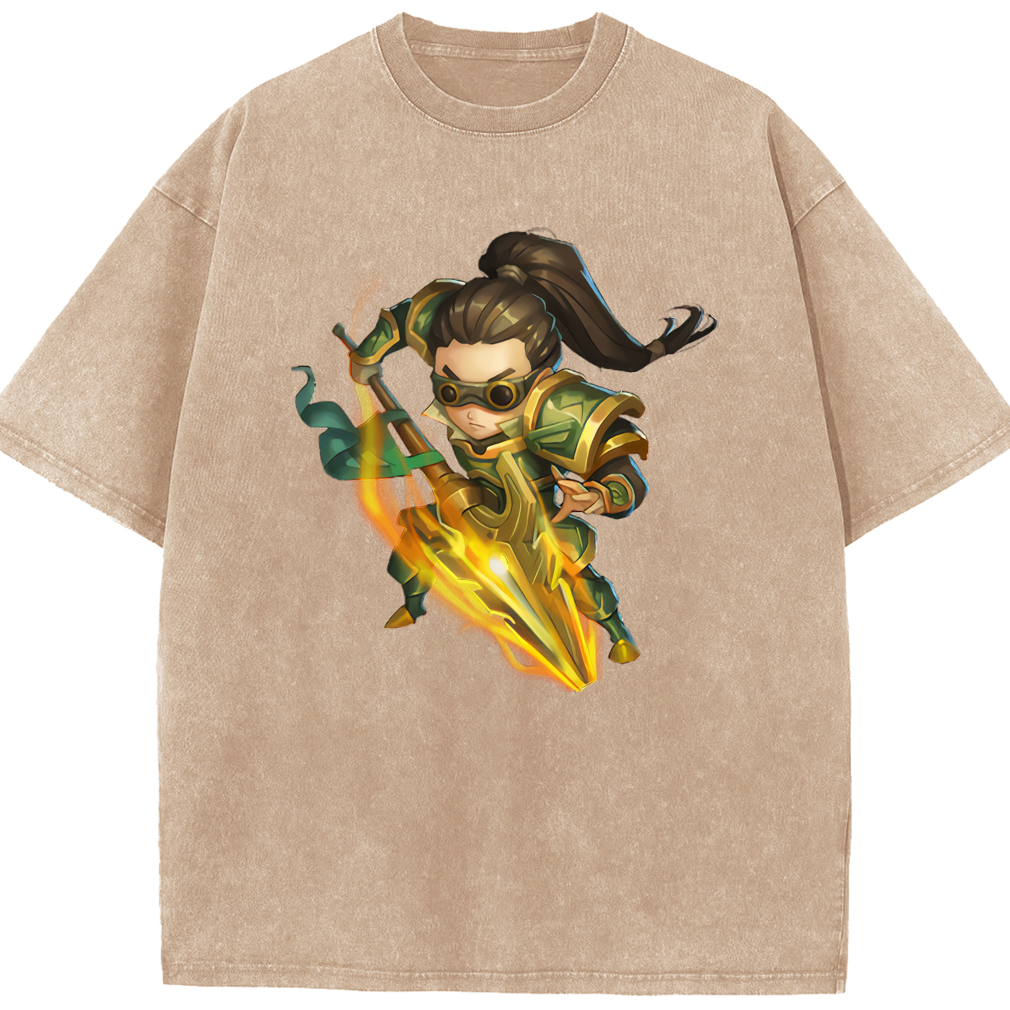リーグ・オブ・レジェンド League of Legends LOL 綿100% ヴィンテージ風 半袖Tシャツ（フロントプリント）