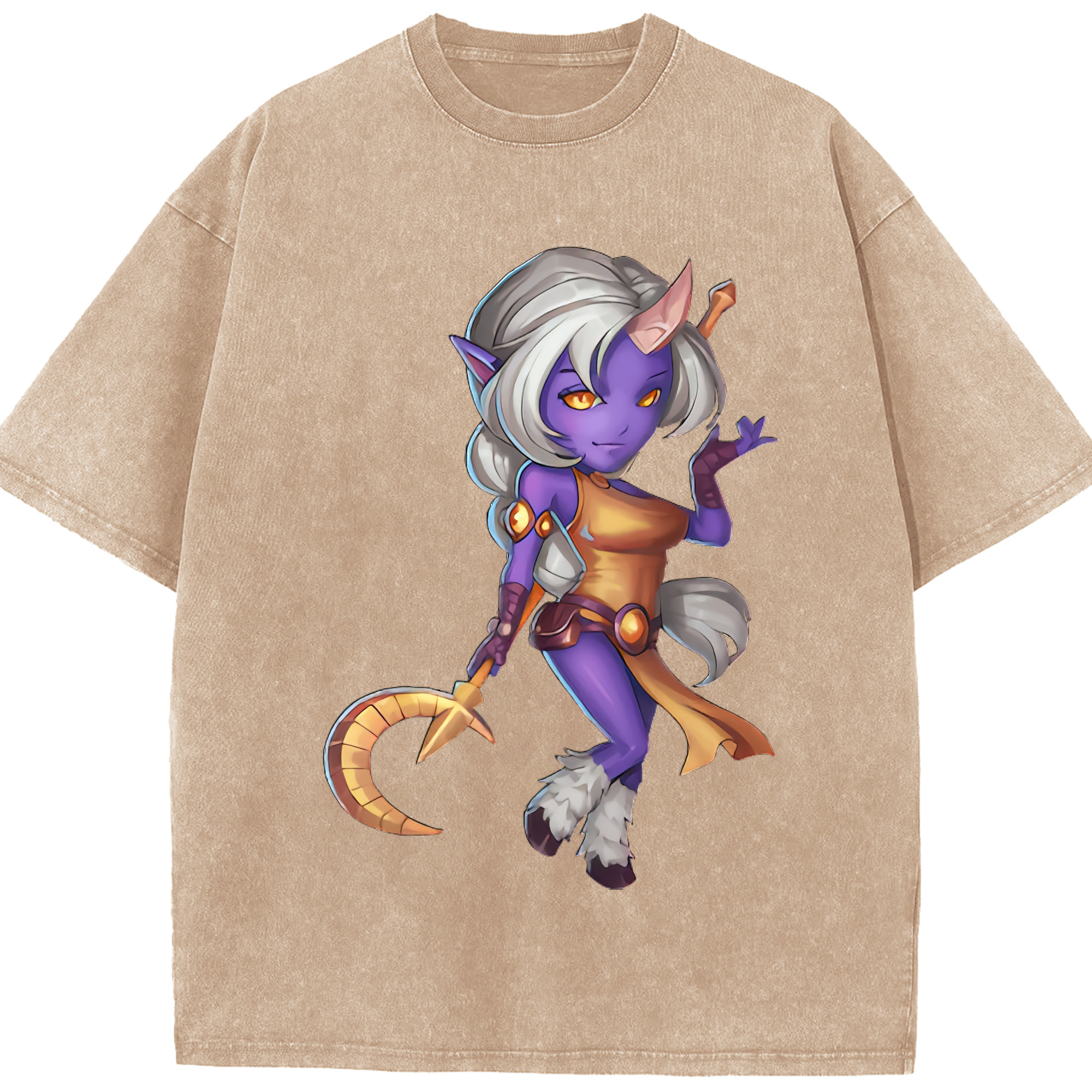 （画像用） リーグ・オブ・レジェンド League of Legends LOL 綿100% ヴィンテージ風 半袖Tシャツ（フロントプリント）