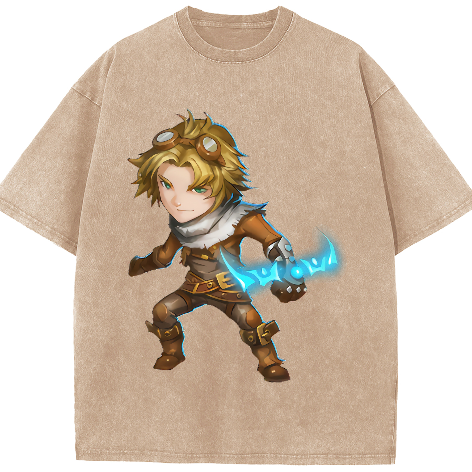 （画像用） リーグ・オブ・レジェンド League of Legends LOL 綿100% ヴィンテージ風 半袖Tシャツ（フロントプリント）