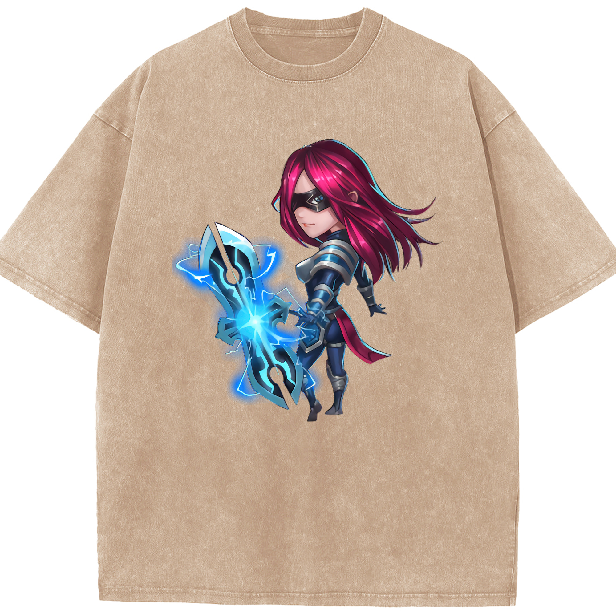 リーグ・オブ・レジェンド League of Legends LOL 綿100% ヴィンテージ風 半袖Tシャツ（フロントプリント）