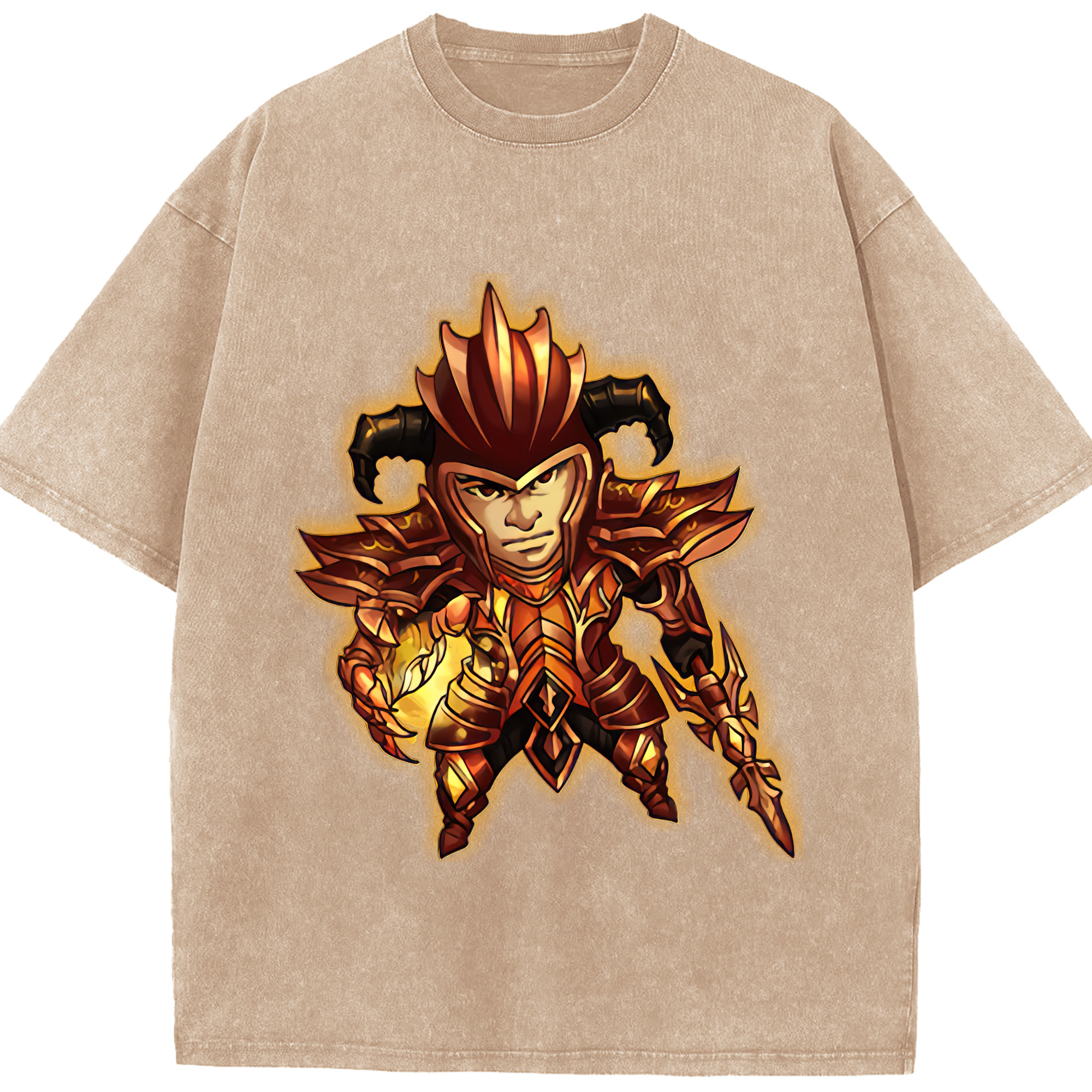 リーグ・オブ・レジェンド League of Legends LOL 綿100% ヴィンテージ風 半袖Tシャツ（フロントプリント）
