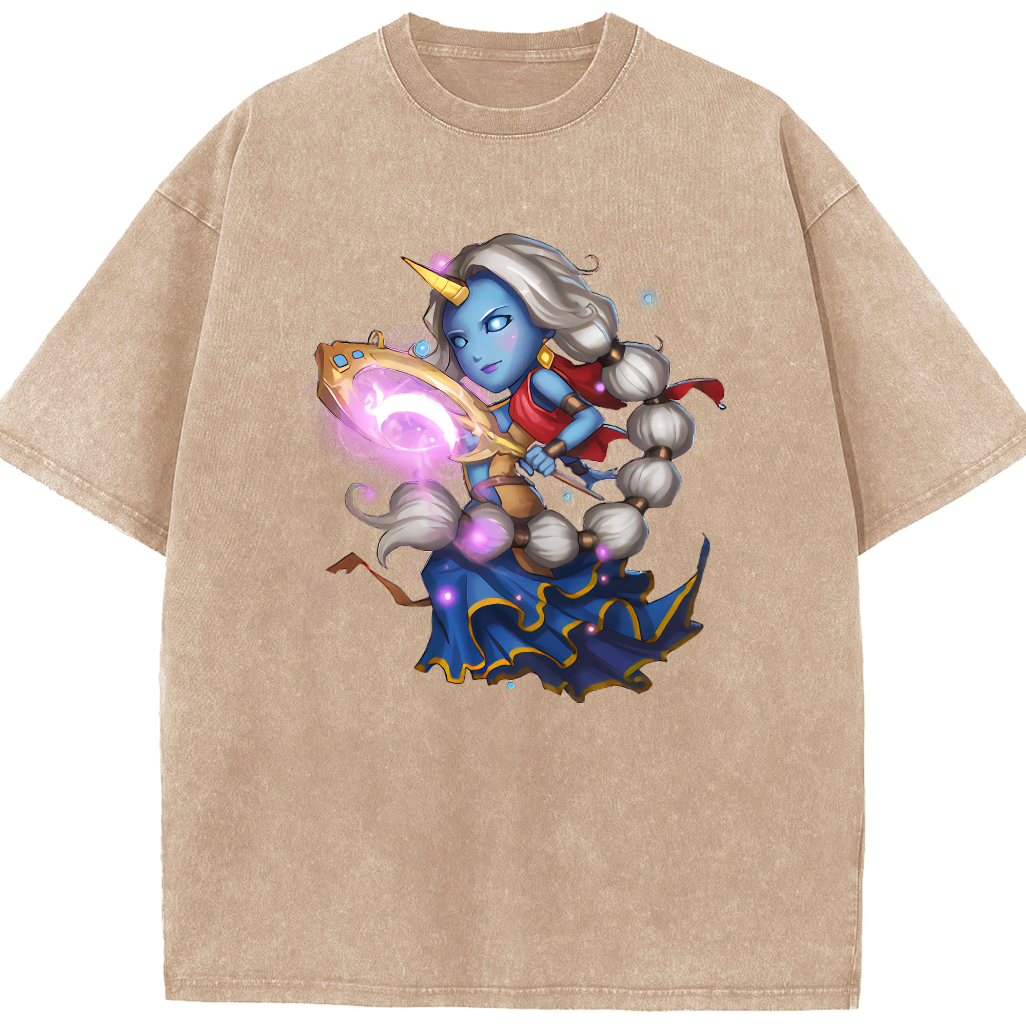 リーグ・オブ・レジェンド League of Legends LOL 綿100% ヴィンテージ風 半袖Tシャツ（フロントプリント）