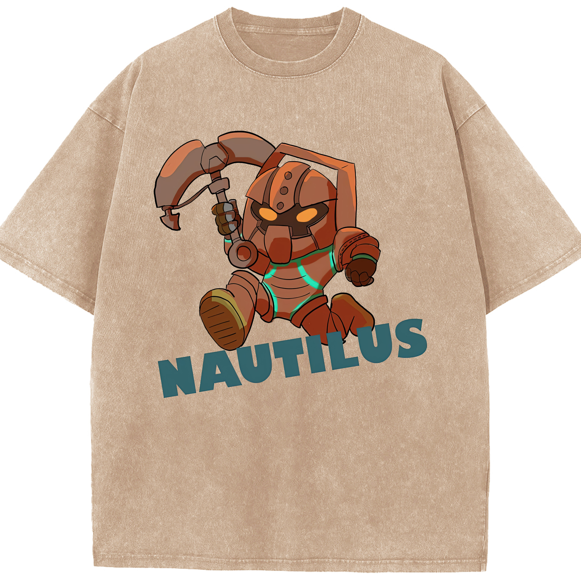 リーグ・オブ・レジェンド League of Legends LOL 綿100% ヴィンテージ風 半袖Tシャツ（フロントプリント）