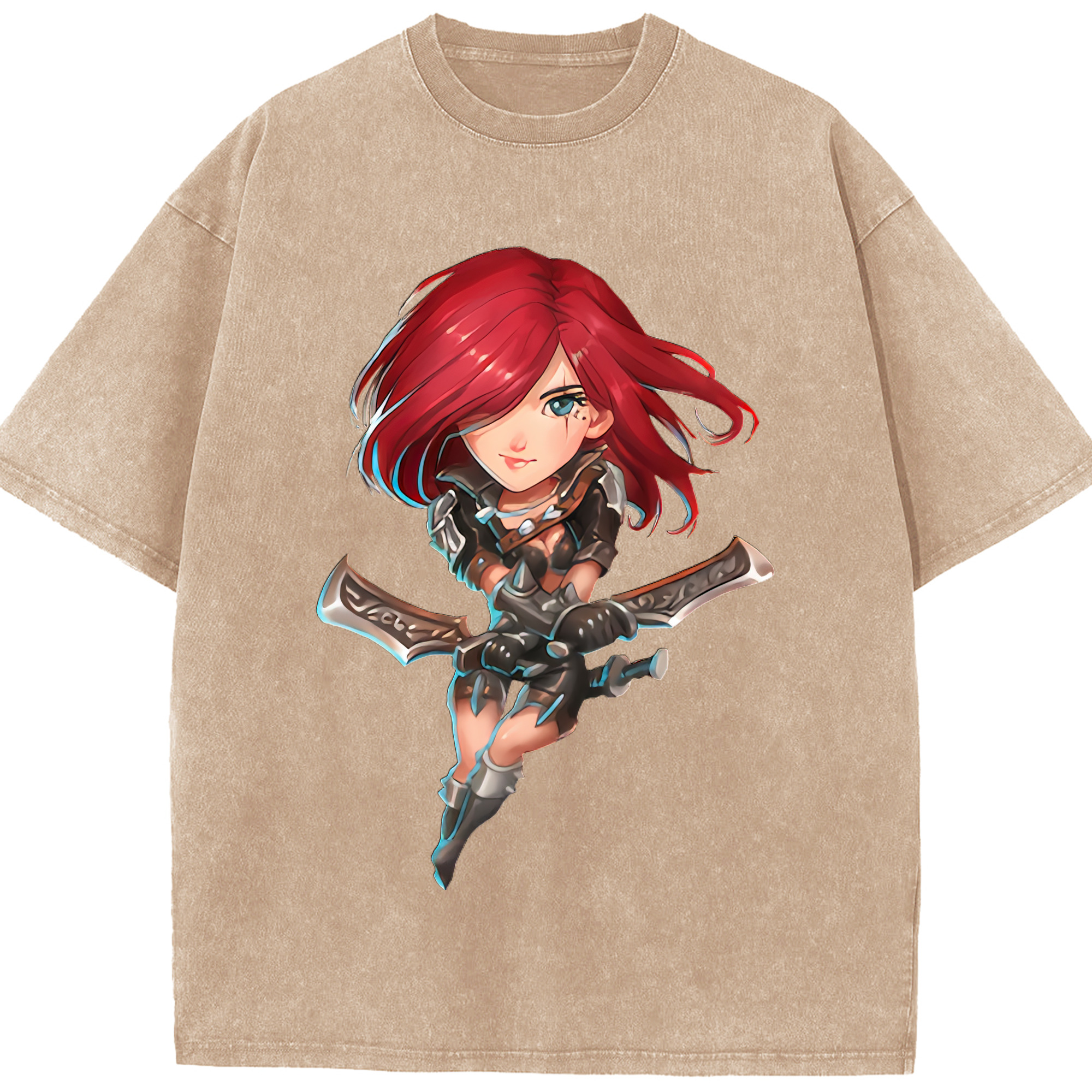 （画像用） リーグ・オブ・レジェンド League of Legends LOL 綿100% ヴィンテージ風 半袖Tシャツ（フロントプリント）
