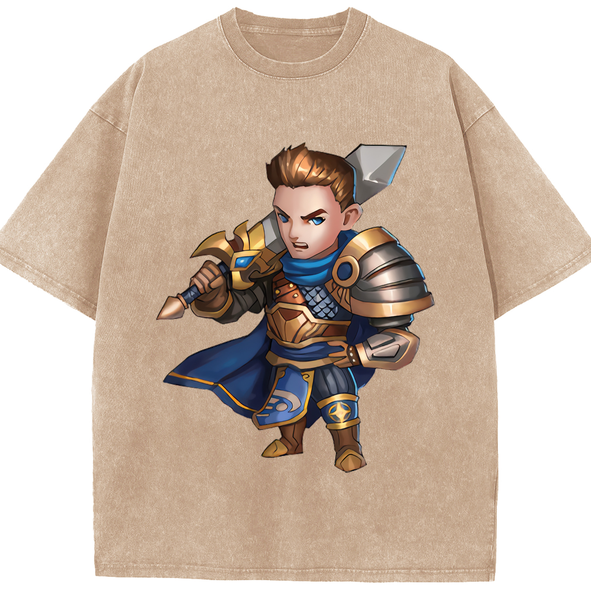 リーグ・オブ・レジェンド League of Legends LOL 綿100% ヴィンテージ風 半袖Tシャツ（フロントプリント）