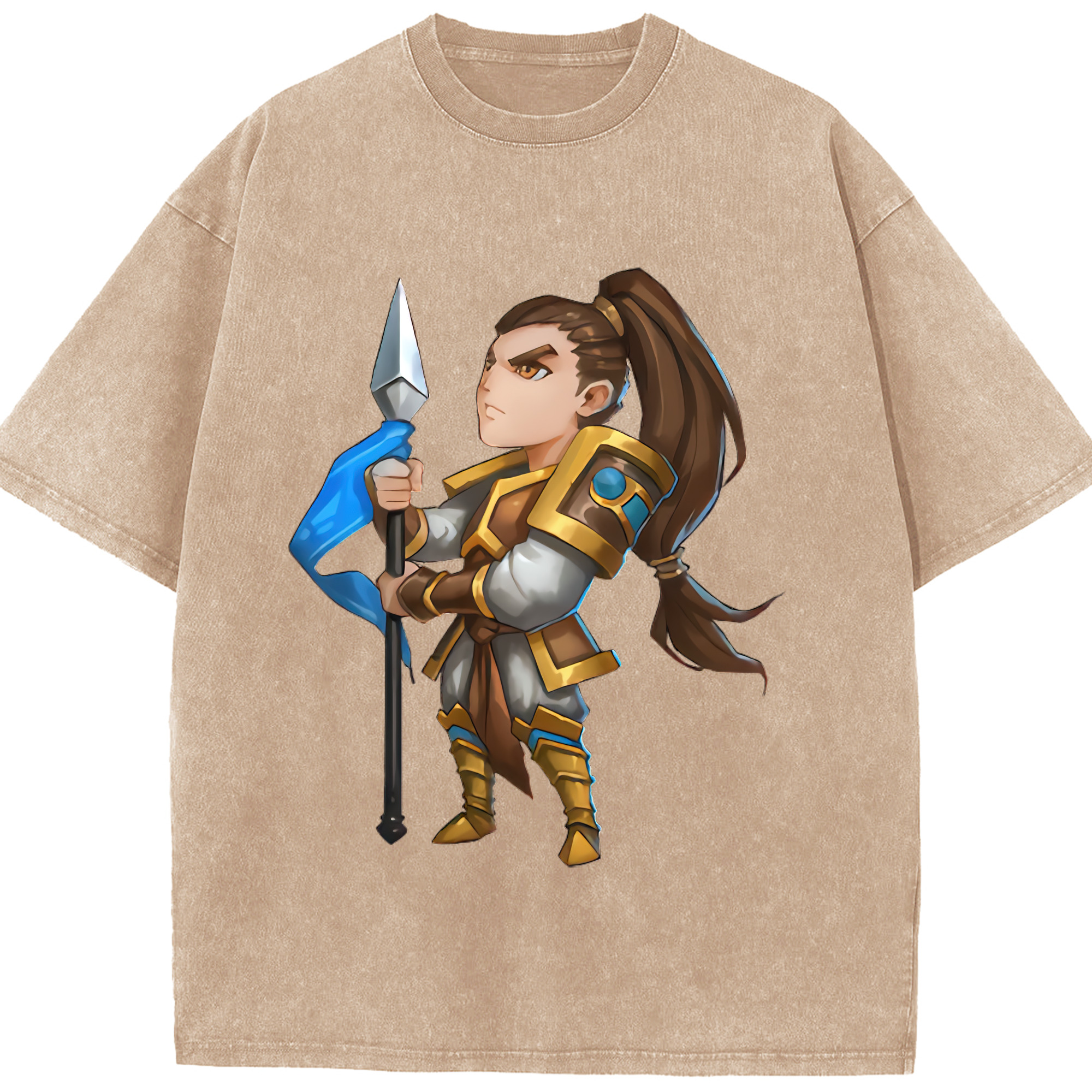 リーグ・オブ・レジェンド League of Legends LOL 綿100% ヴィンテージ風 半袖Tシャツ（フロントプリント）
