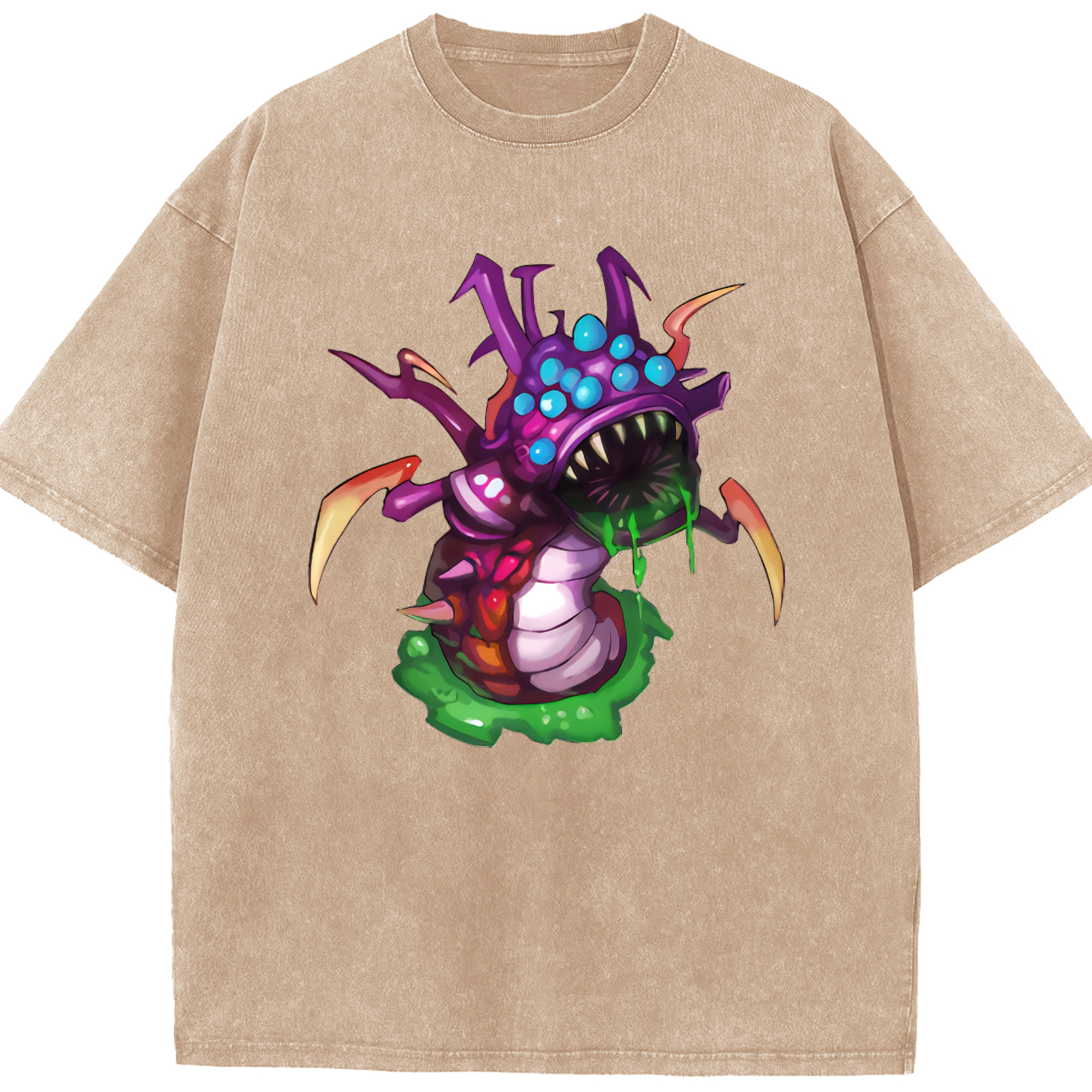 リーグ・オブ・レジェンド League of Legends LOL 綿100% ヴィンテージ風 半袖Tシャツ（フロントプリント）