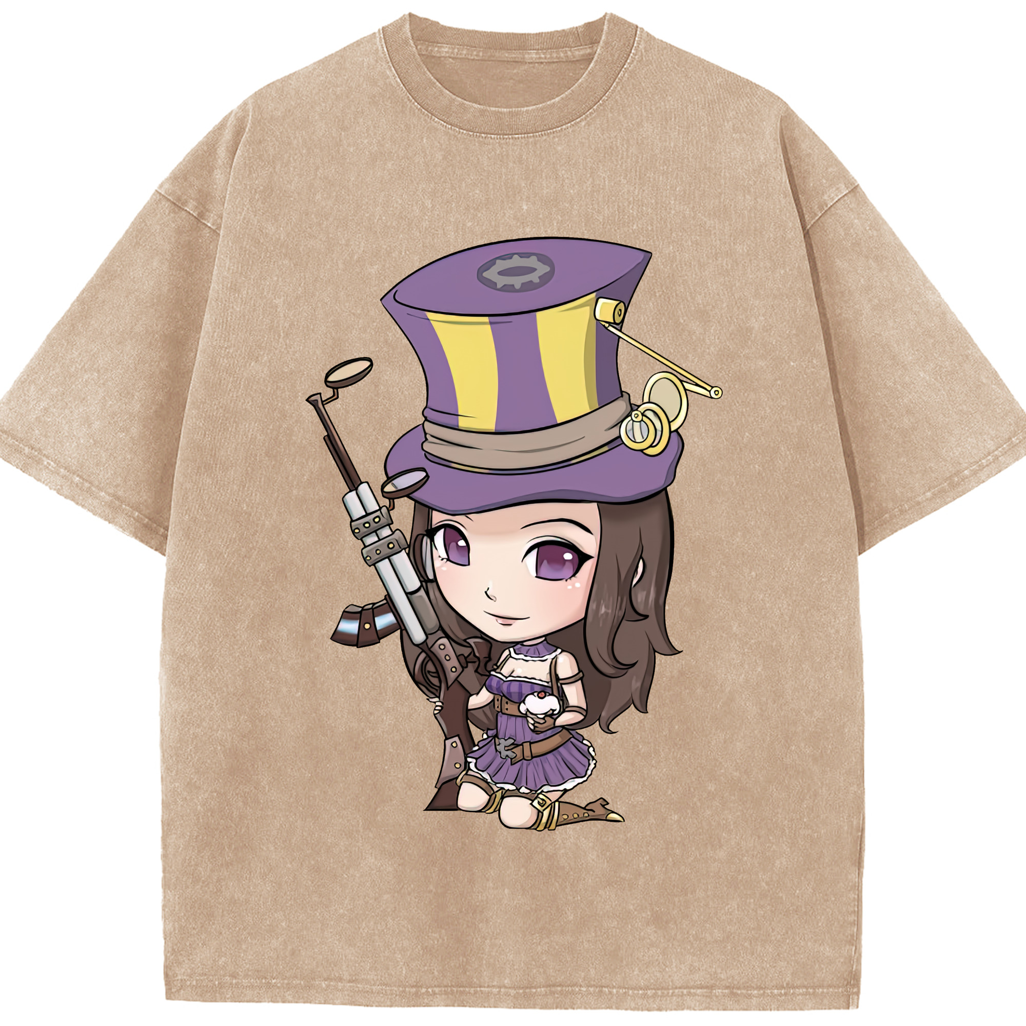 リーグ・オブ・レジェンド League of Legends LOL 綿100% ヴィンテージ風 半袖Tシャツ（フロントプリント）