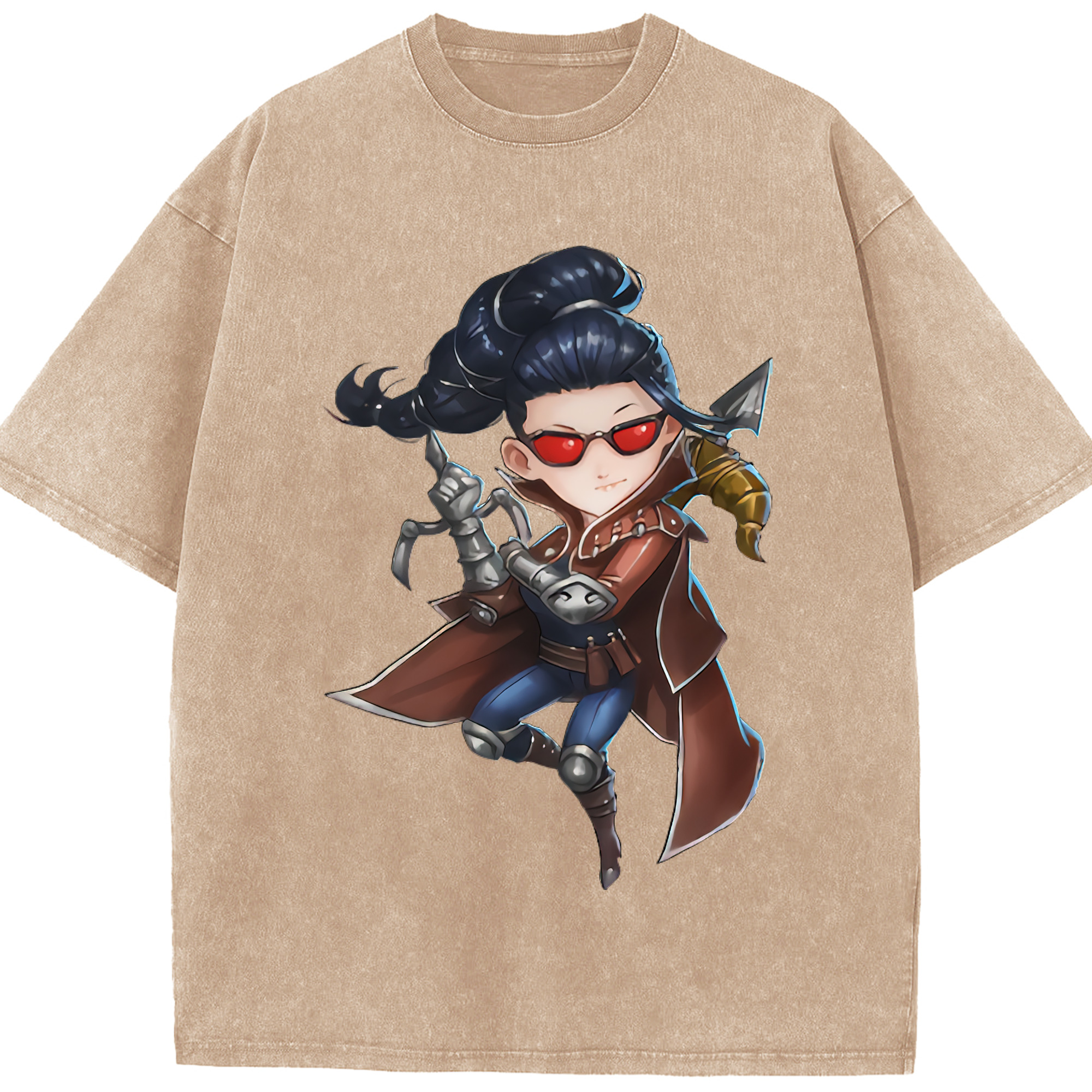 （画像用） リーグ・オブ・レジェンド League of Legends LOL 綿100% ヴィンテージ風 半袖Tシャツ（フロントプリント）