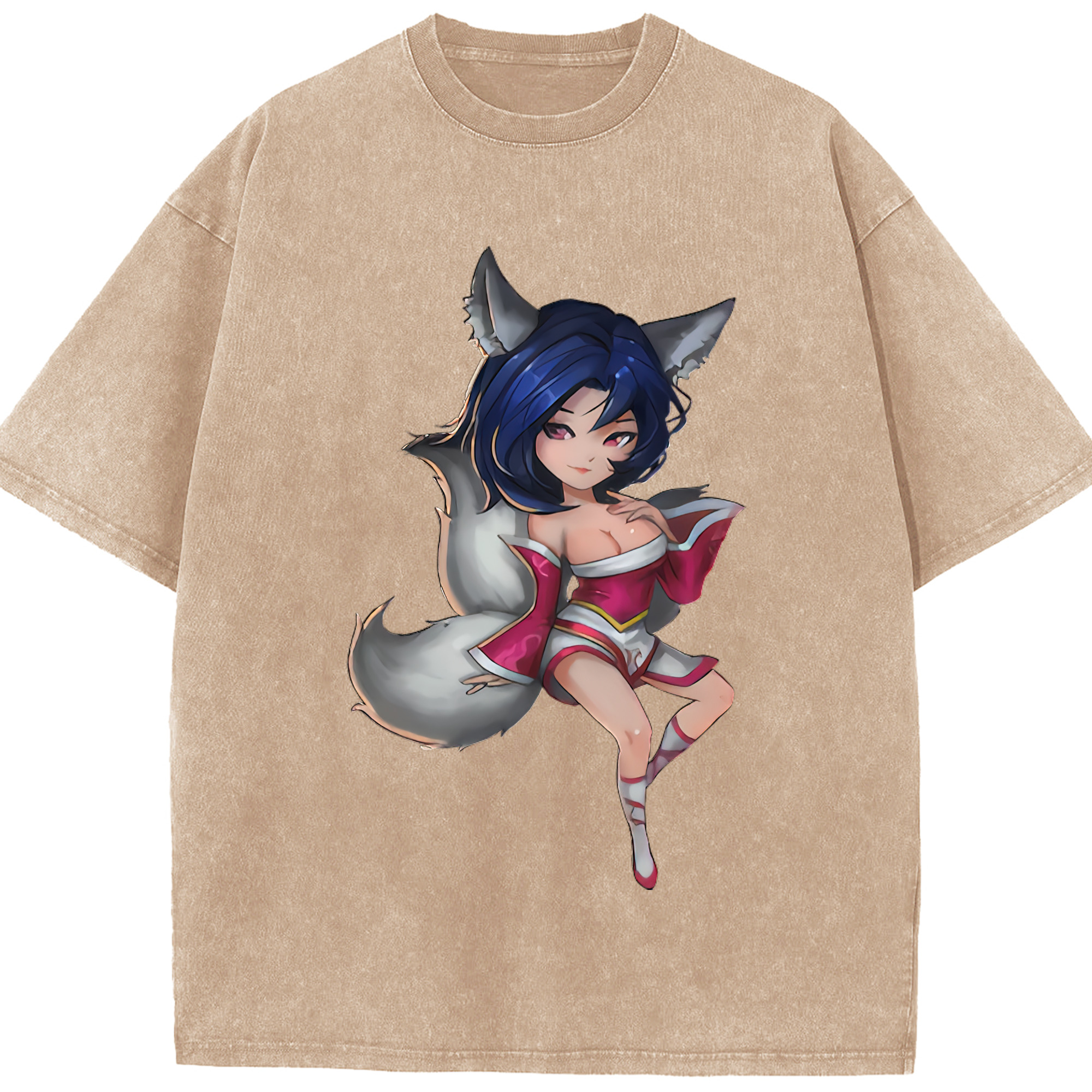 （画像用） リーグ・オブ・レジェンド League of Legends LOL 綿100% ヴィンテージ風 半袖Tシャツ（フロントプリント）