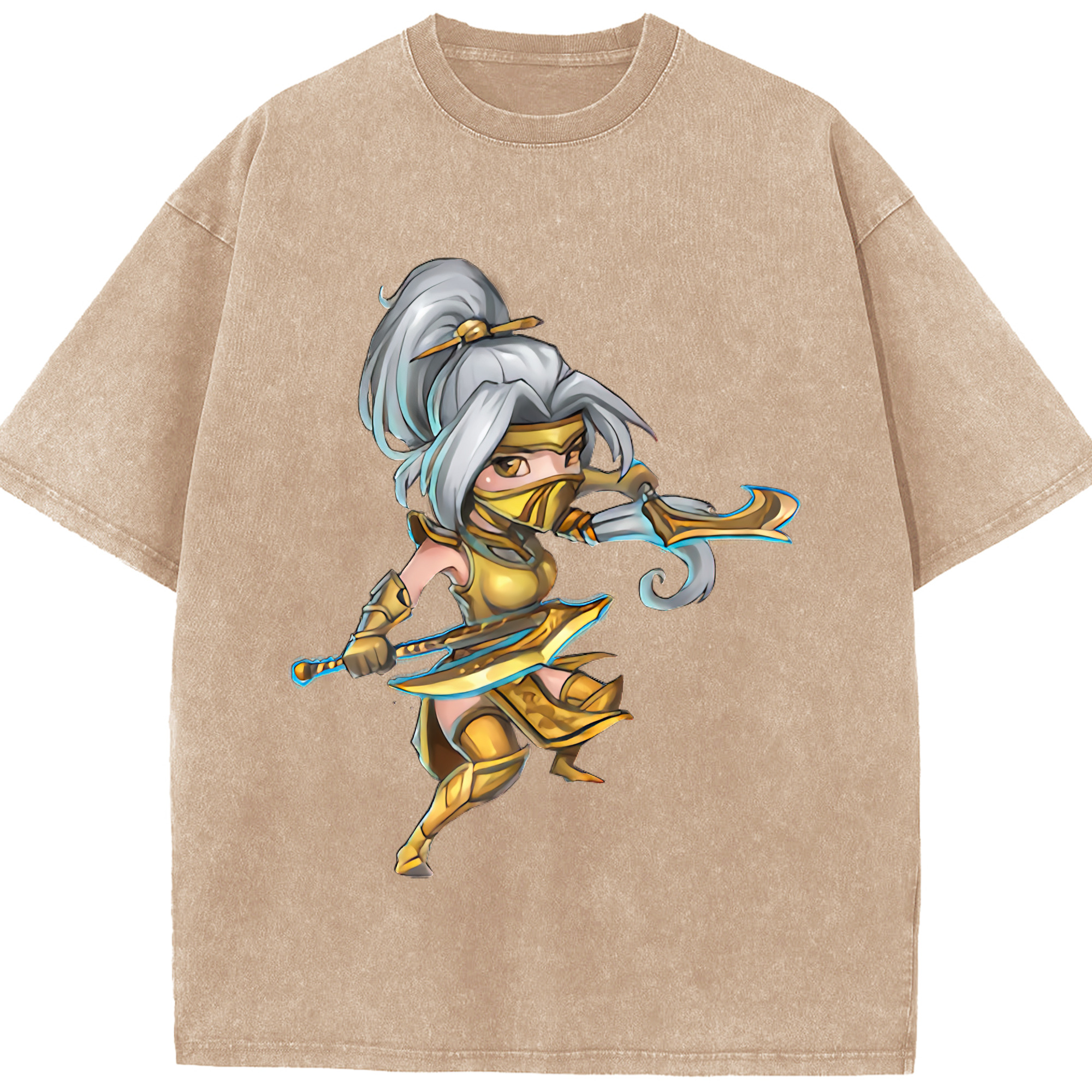 リーグ・オブ・レジェンド League of Legends LOL 綿100% ヴィンテージ風 半袖Tシャツ（フロントプリント）