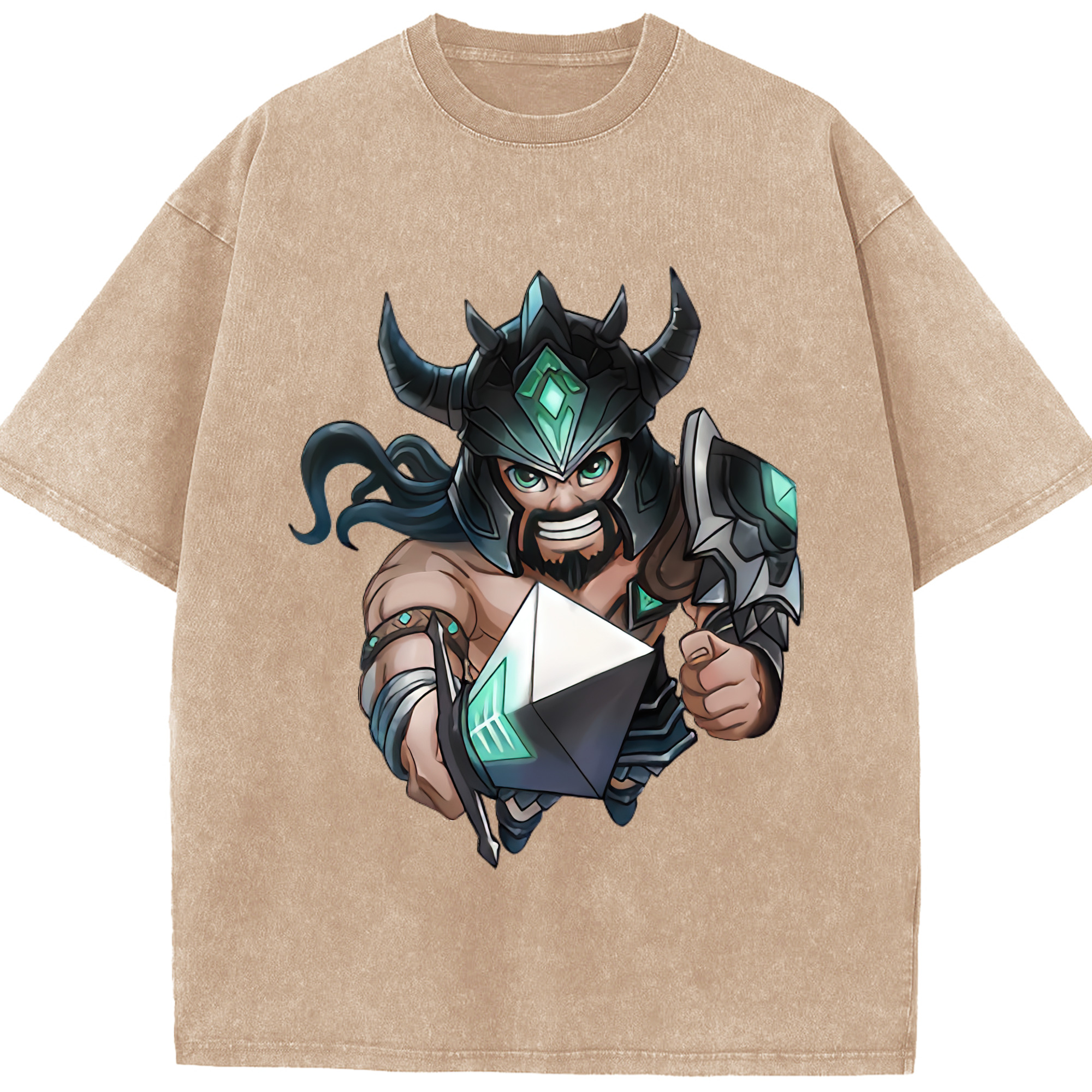 リーグ・オブ・レジェンド League of Legends LOL 綿100% ヴィンテージ風 半袖Tシャツ（フロントプリント）