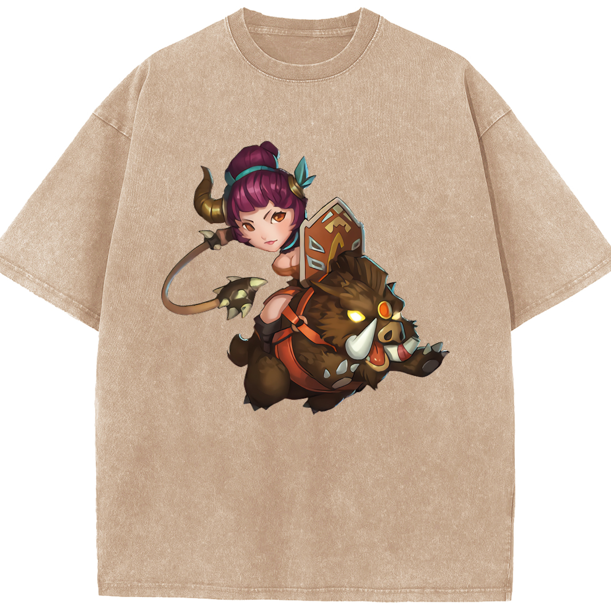 リーグ・オブ・レジェンド League of Legends LOL 綿100% ヴィンテージ風 半袖Tシャツ（フロントプリント）