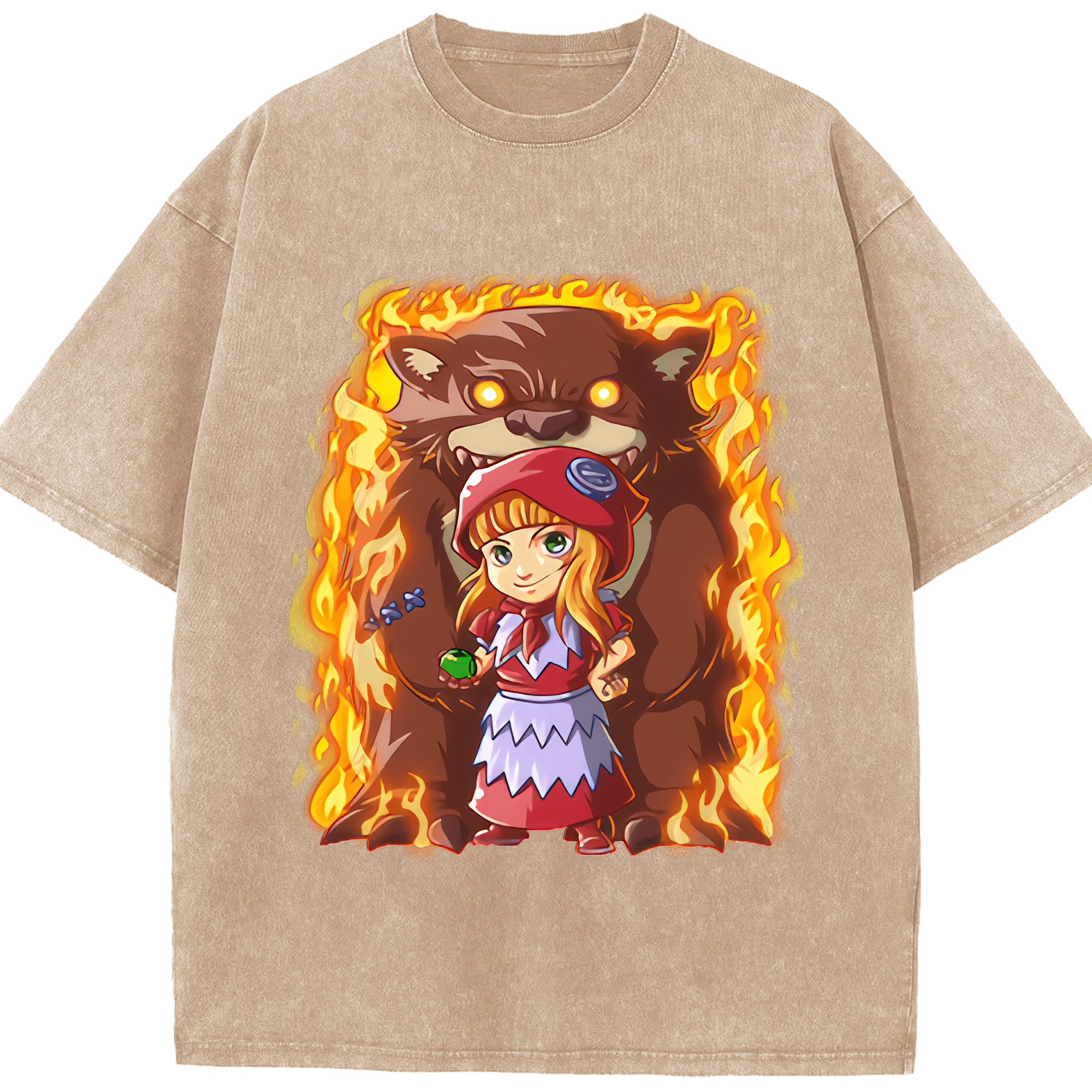 リーグ・オブ・レジェンド League of Legends LOL 綿100% ヴィンテージ風 半袖Tシャツ（フロントプリント）