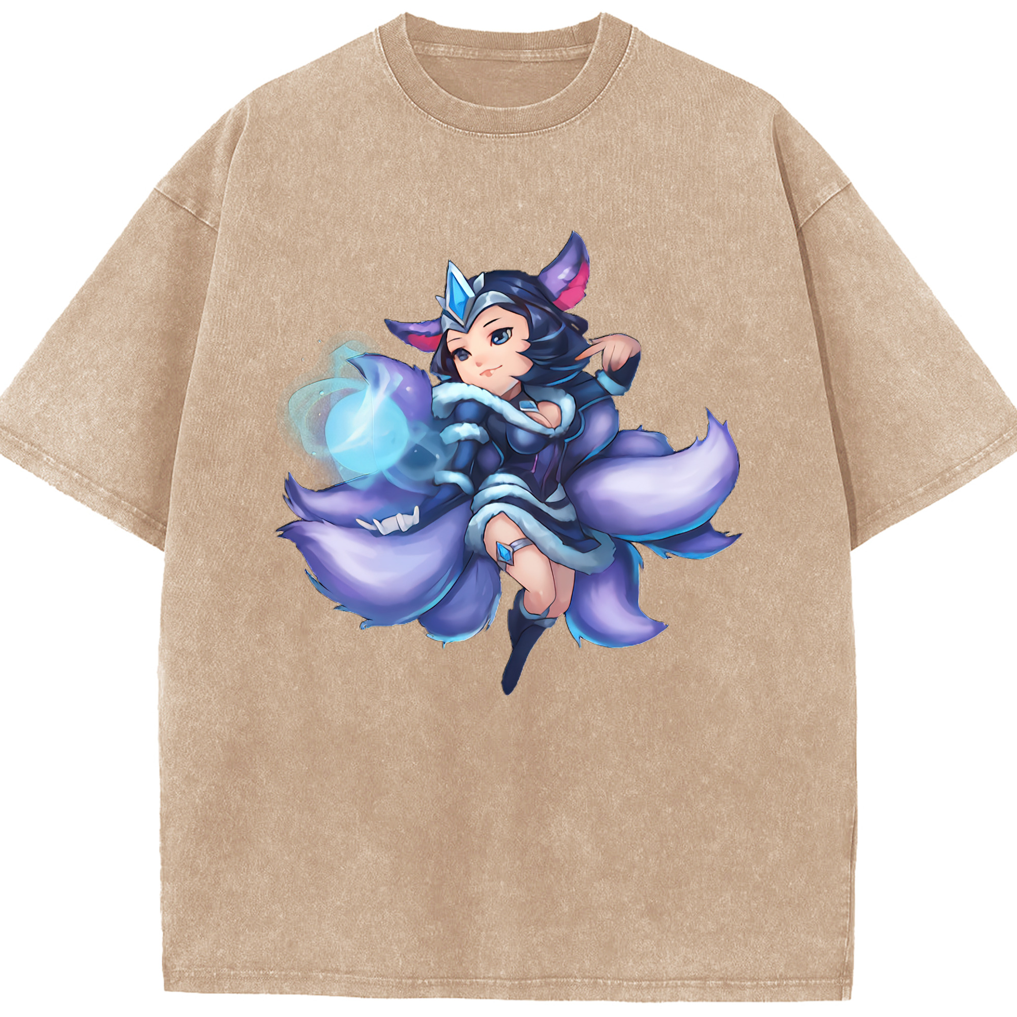 （画像用） リーグ・オブ・レジェンド League of Legends LOL 綿100% ヴィンテージ風 半袖Tシャツ（フロントプリント）