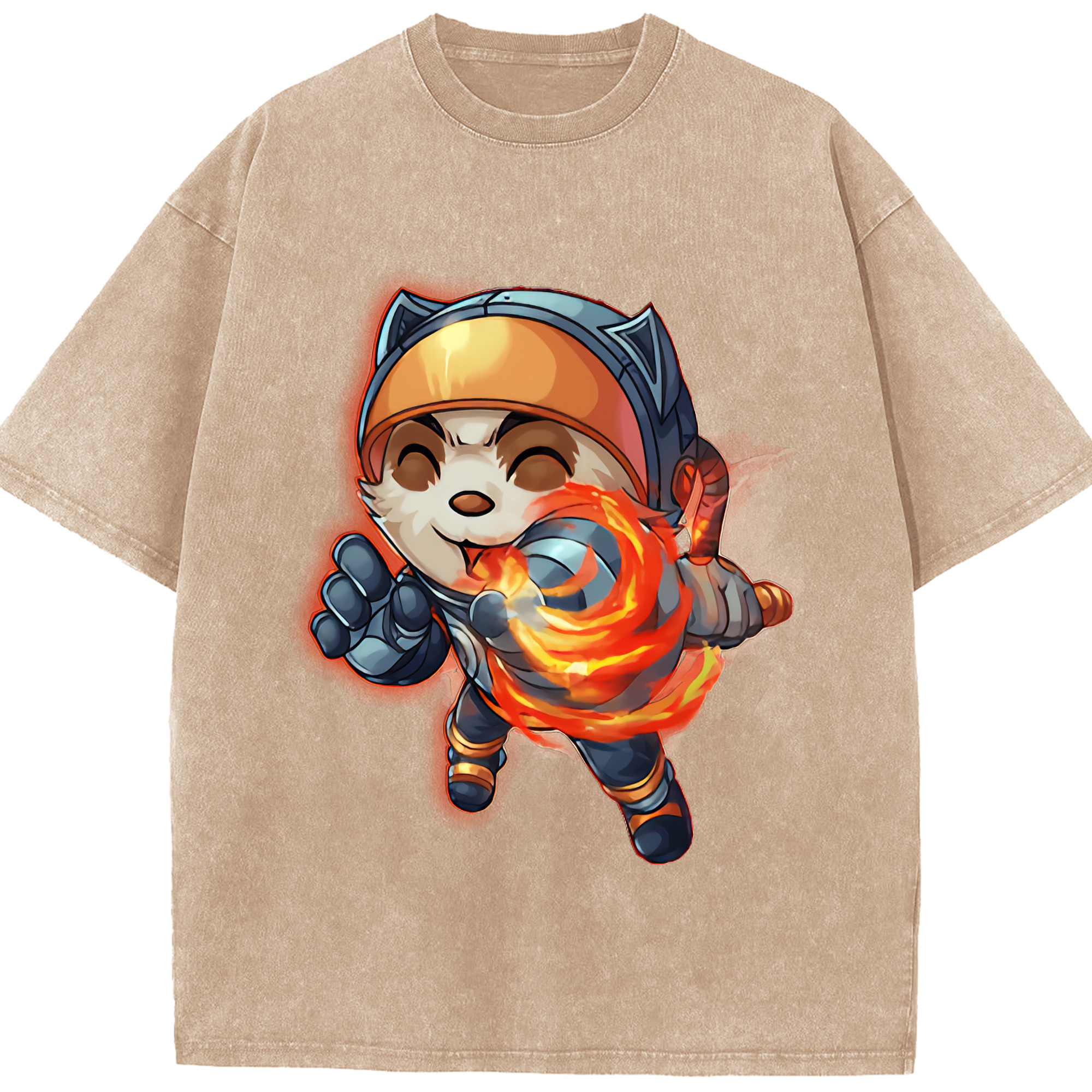 リーグ・オブ・レジェンド League of Legends LOL 綿100% ヴィンテージ風 半袖Tシャツ（フロントプリント）