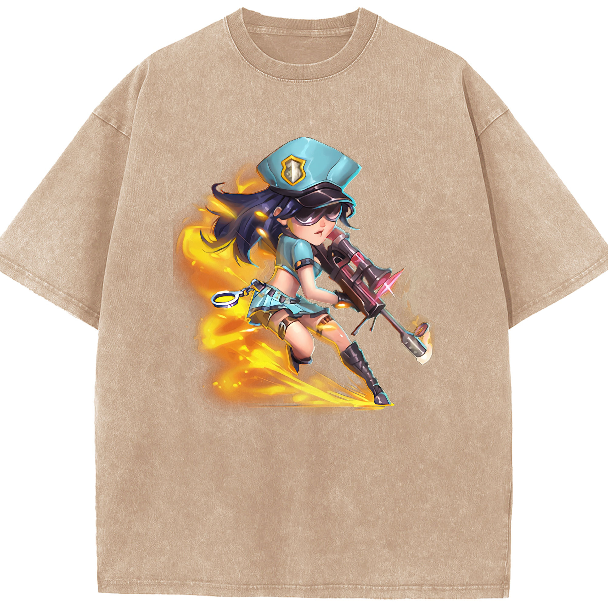 リーグ・オブ・レジェンド League of Legends LOL 綿100% ヴィンテージ風 半袖Tシャツ（フロントプリント）