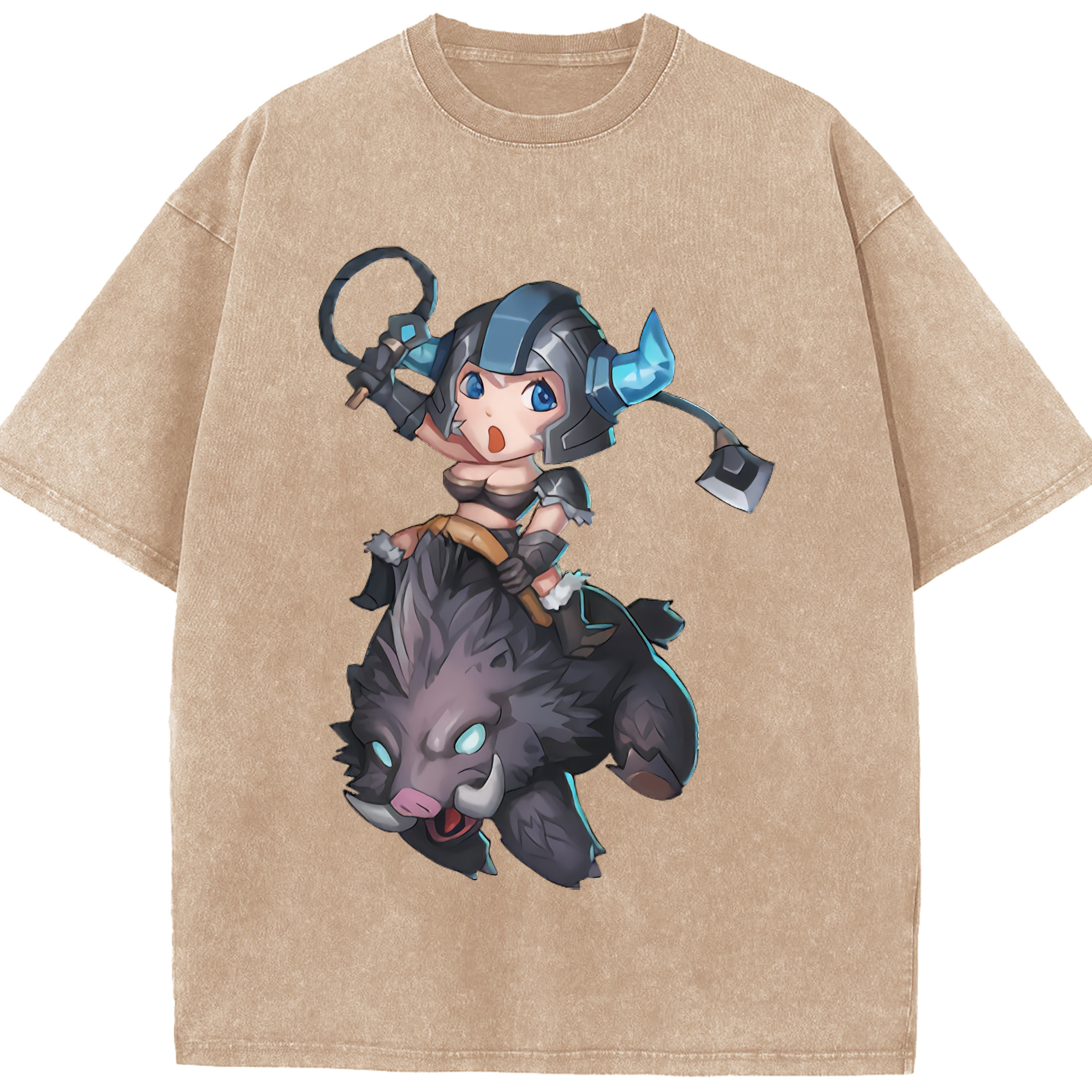 （画像用） リーグ・オブ・レジェンド League of Legends LOL 綿100% ヴィンテージ風 半袖Tシャツ（フロントプリント）