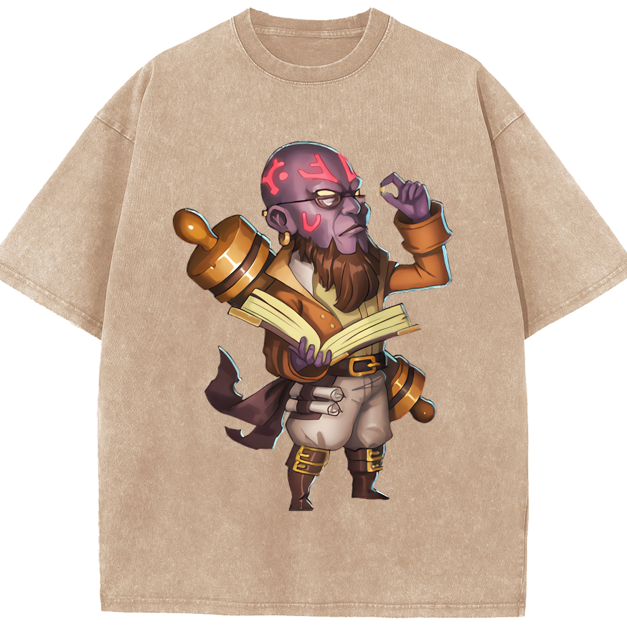 リーグ・オブ・レジェンド League of Legends LOL 綿100% ヴィンテージ風 半袖Tシャツ（フロントプリント）