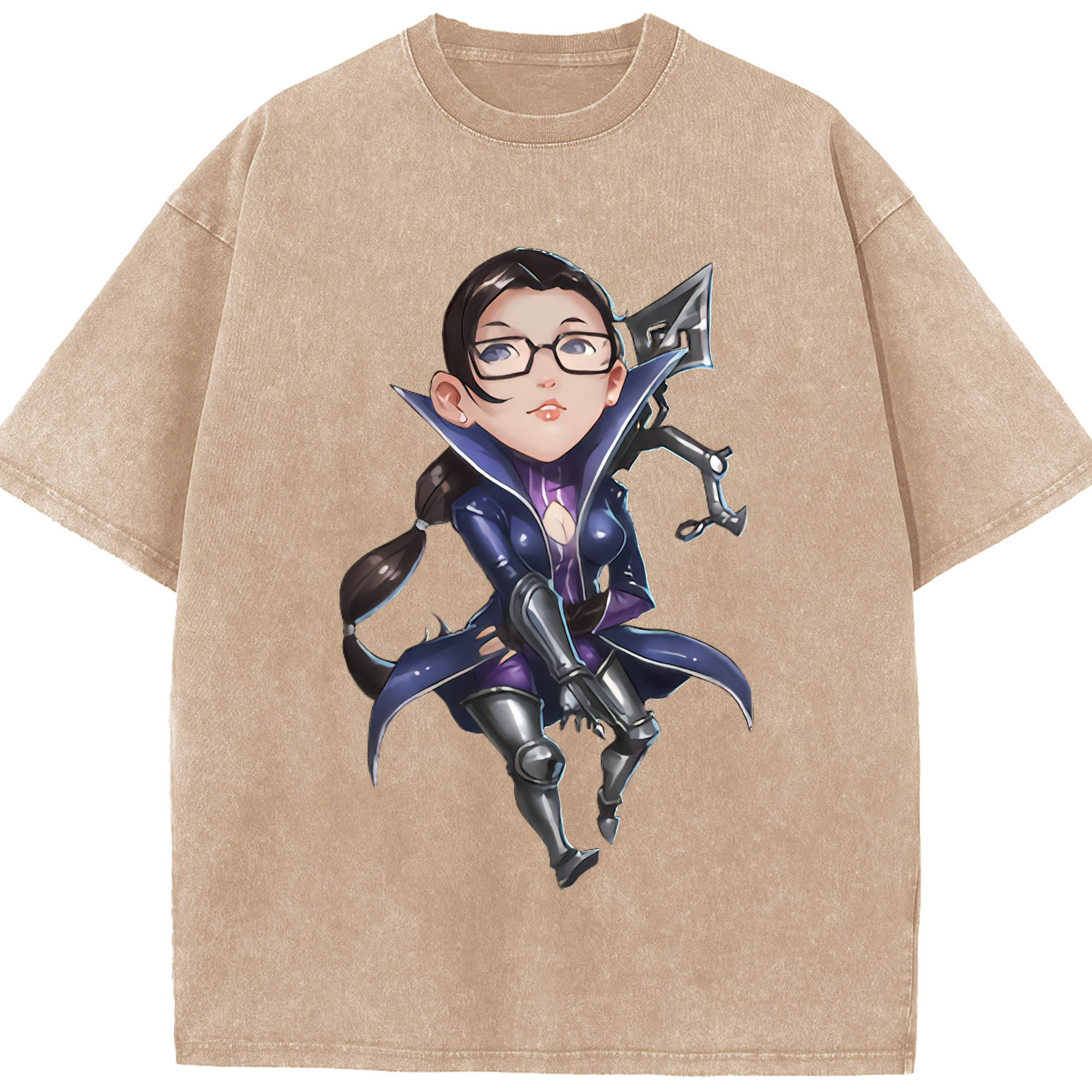 リーグ・オブ・レジェンド League of Legends LOL 綿100% ヴィンテージ風 半袖Tシャツ（フロントプリント）