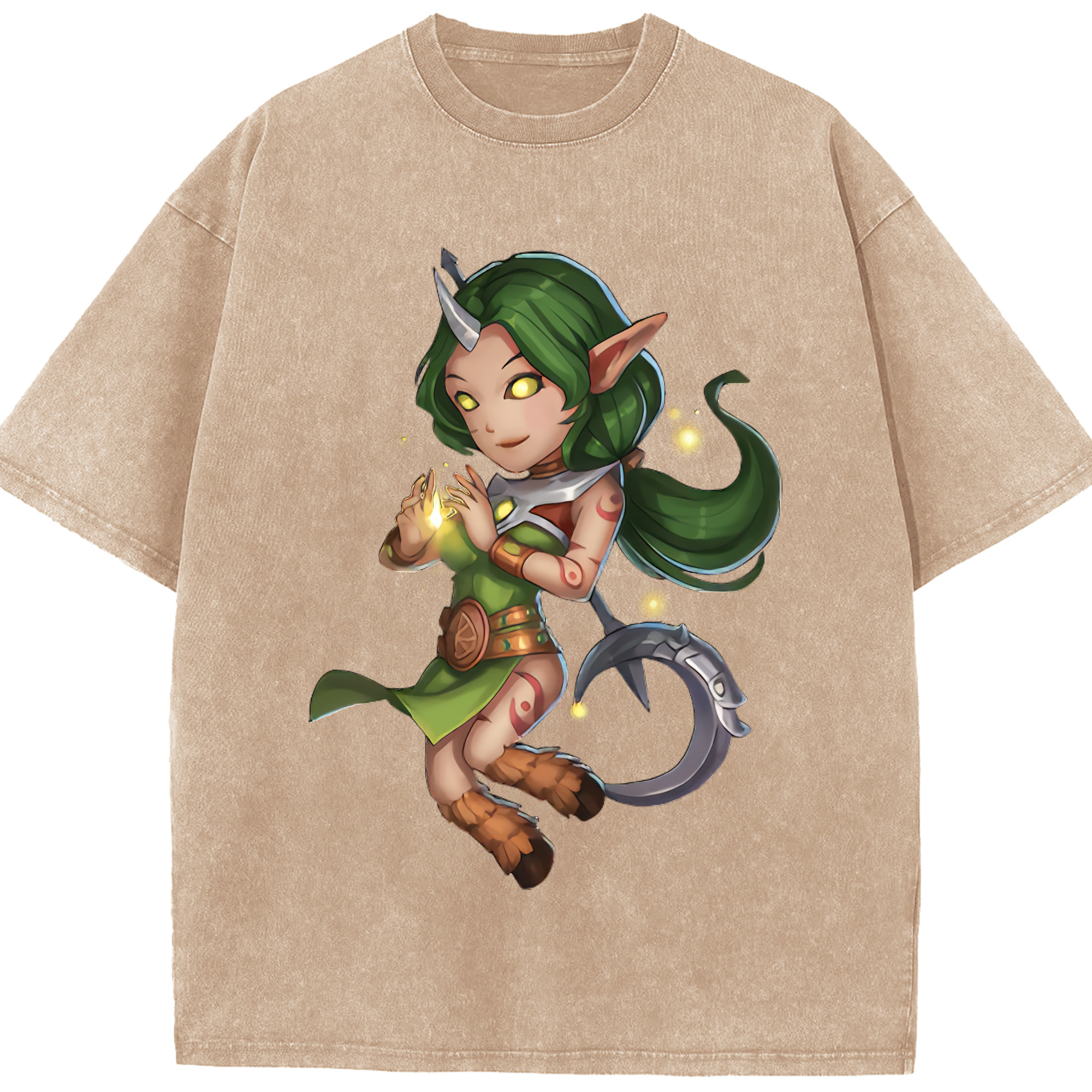 リーグ・オブ・レジェンド League of Legends LOL 綿100% ヴィンテージ風 半袖Tシャツ（フロントプリント）