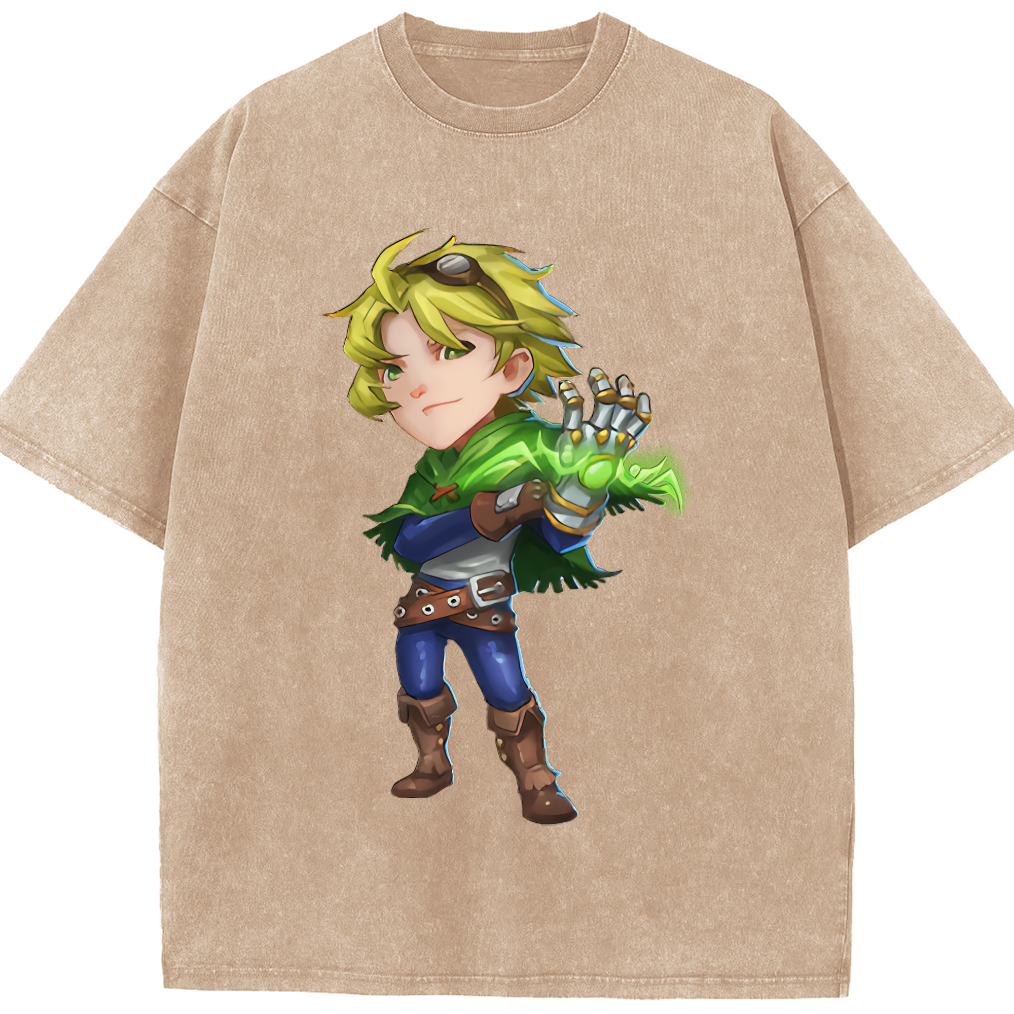 リーグ・オブ・レジェンド League of Legends LOL 綿100% ヴィンテージ風 半袖Tシャツ（フロントプリント）
