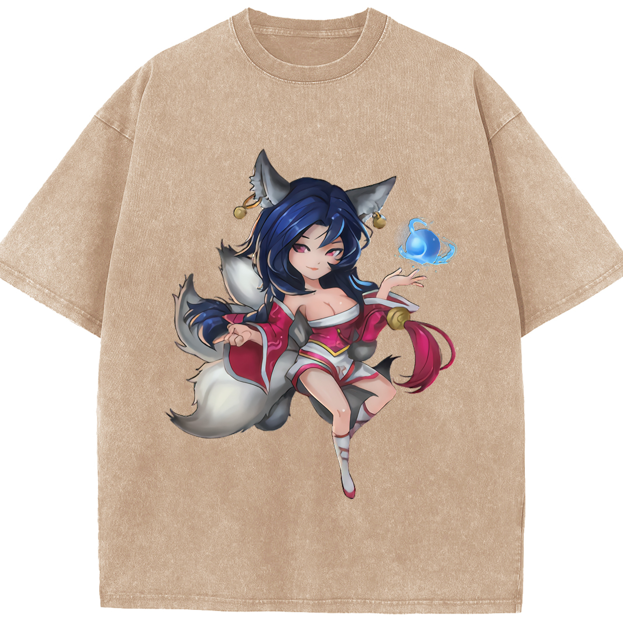 リーグ・オブ・レジェンド League of Legends LOL 綿100% ヴィンテージ風 半袖Tシャツ（フロントプリント）
