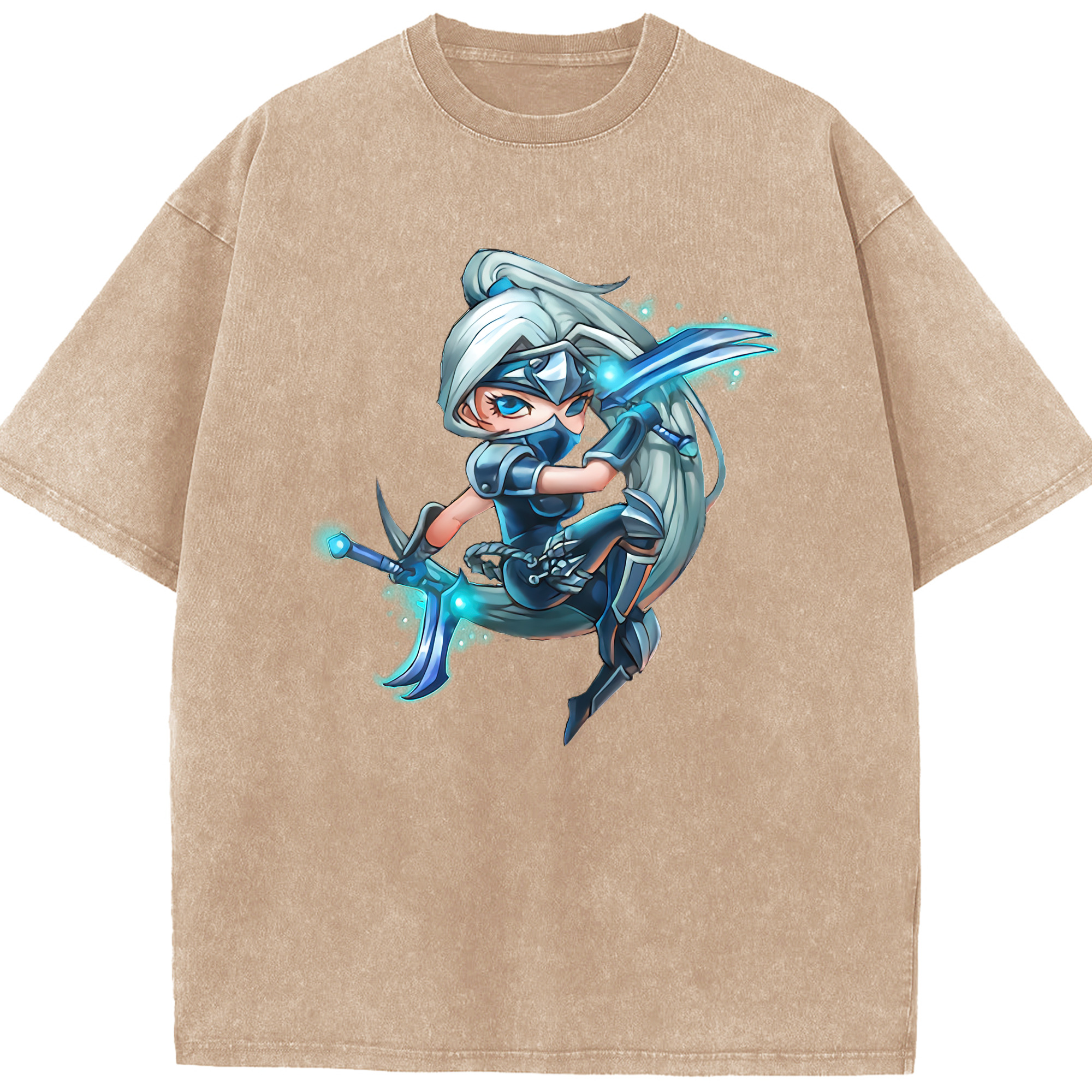 リーグ・オブ・レジェンド League of Legends LOL 綿100% ヴィンテージ風 半袖Tシャツ（フロントプリント）