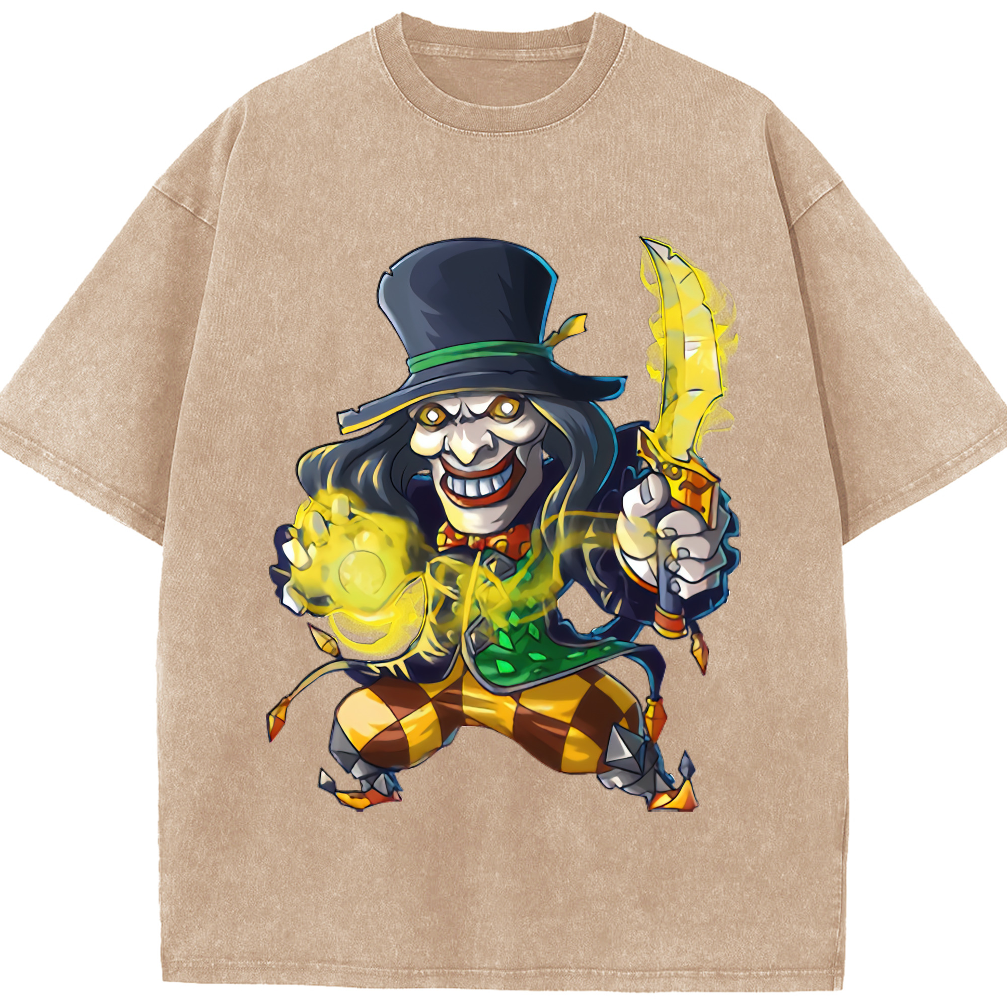 リーグ・オブ・レジェンド League of Legends LOL 綿100% ヴィンテージ風 半袖Tシャツ（フロントプリント）