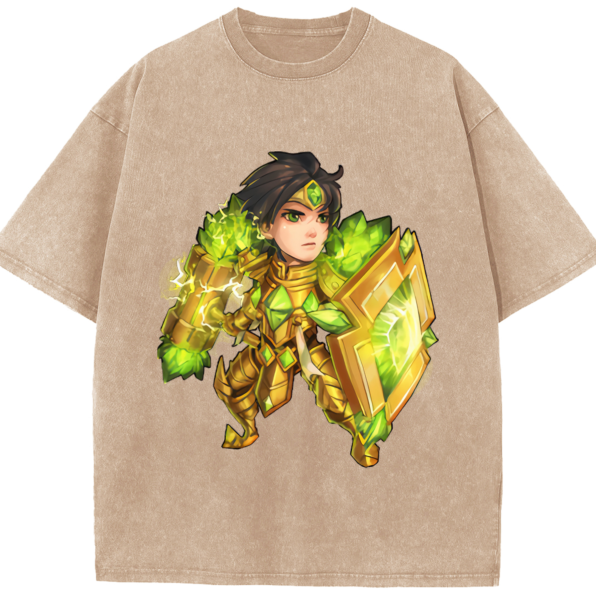 リーグ・オブ・レジェンド League of Legends LOL 綿100% ヴィンテージ風 半袖Tシャツ（フロントプリント）
