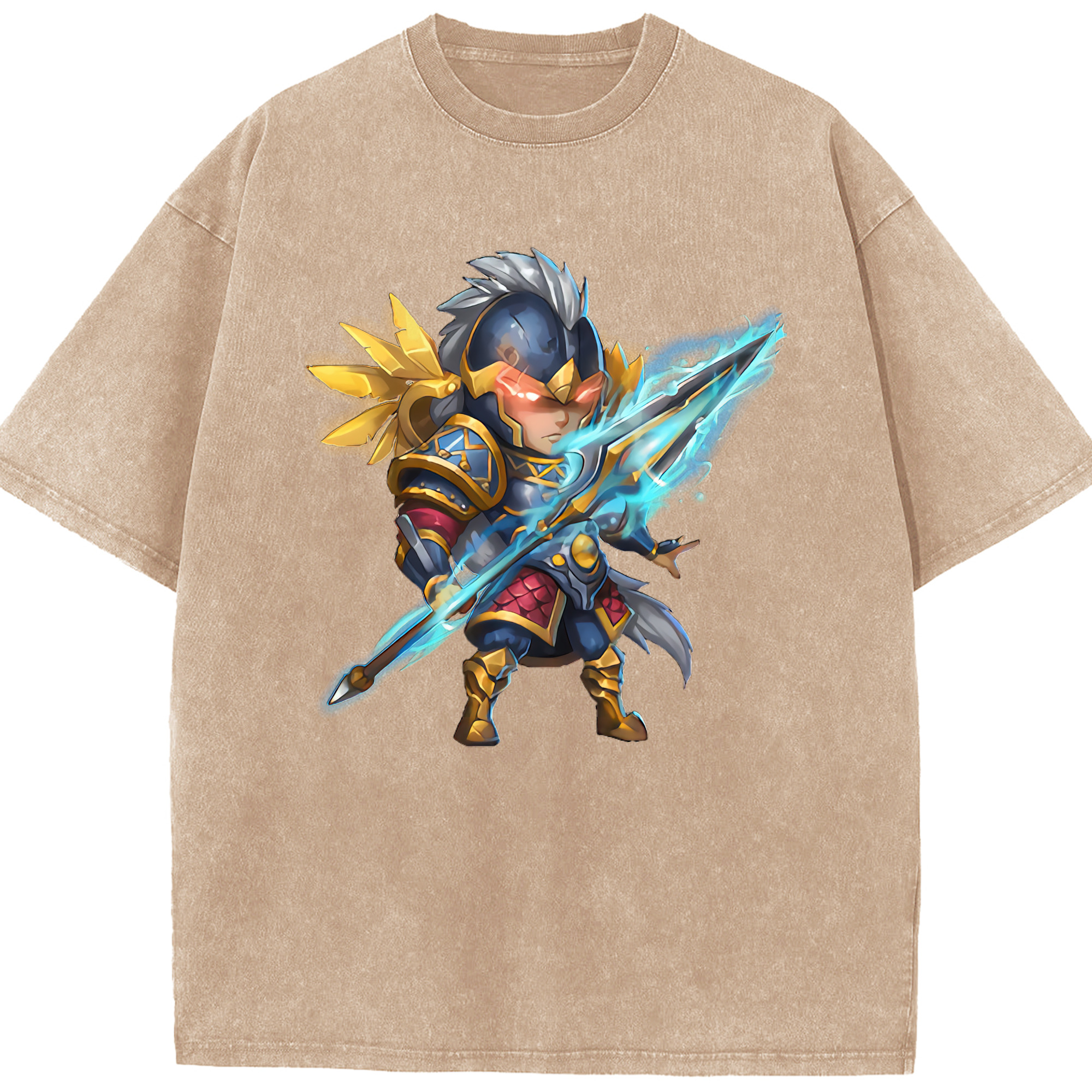 リーグ・オブ・レジェンド League of Legends LOL 綿100% ヴィンテージ風 半袖Tシャツ（フロントプリント）