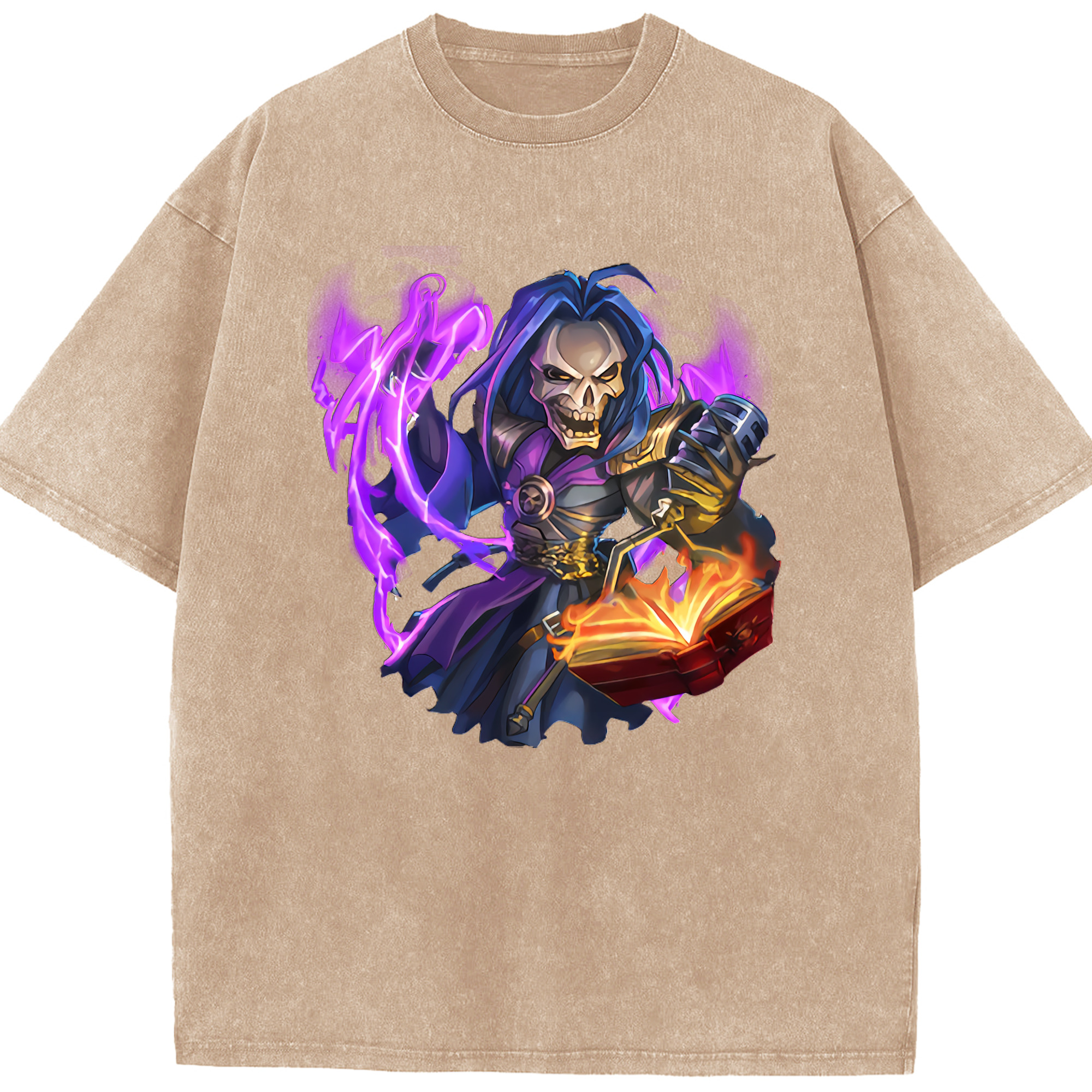 リーグ・オブ・レジェンド League of Legends LOL 綿100% ヴィンテージ風 半袖Tシャツ（フロントプリント）