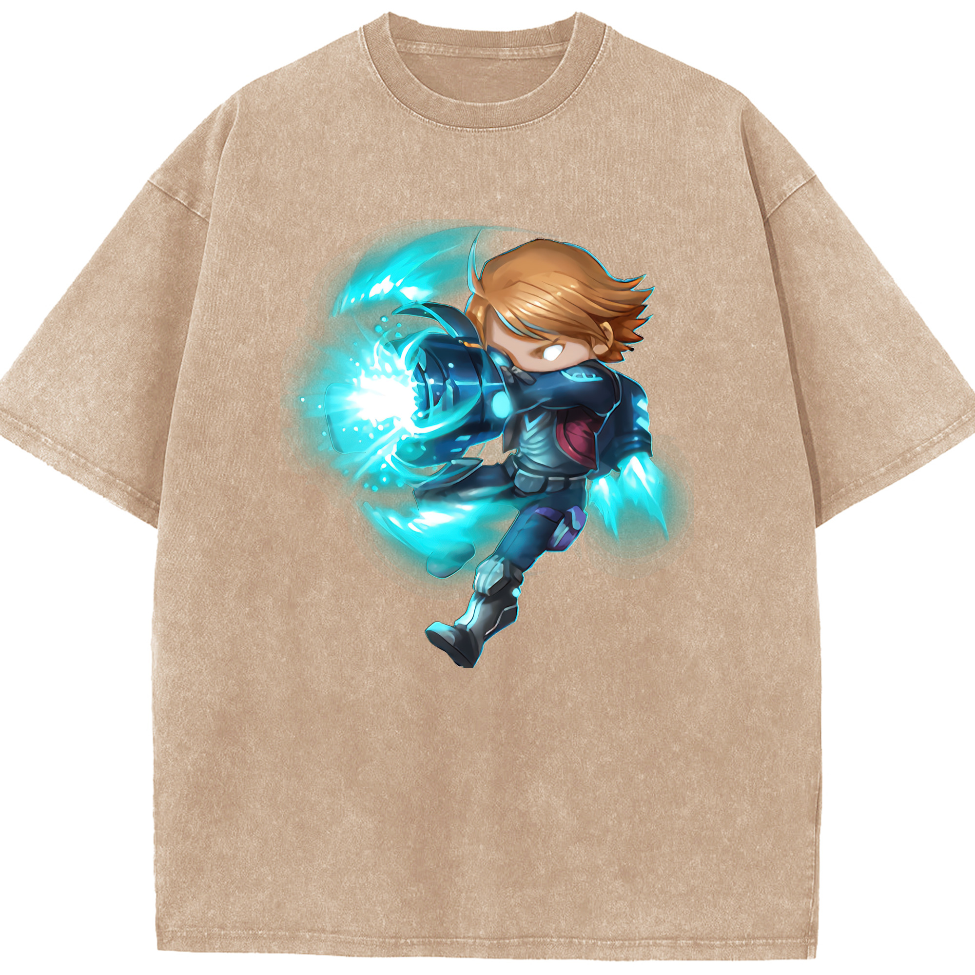 リーグ・オブ・レジェンド League of Legends LOL 綿100% ヴィンテージ風 半袖Tシャツ（フロントプリント）