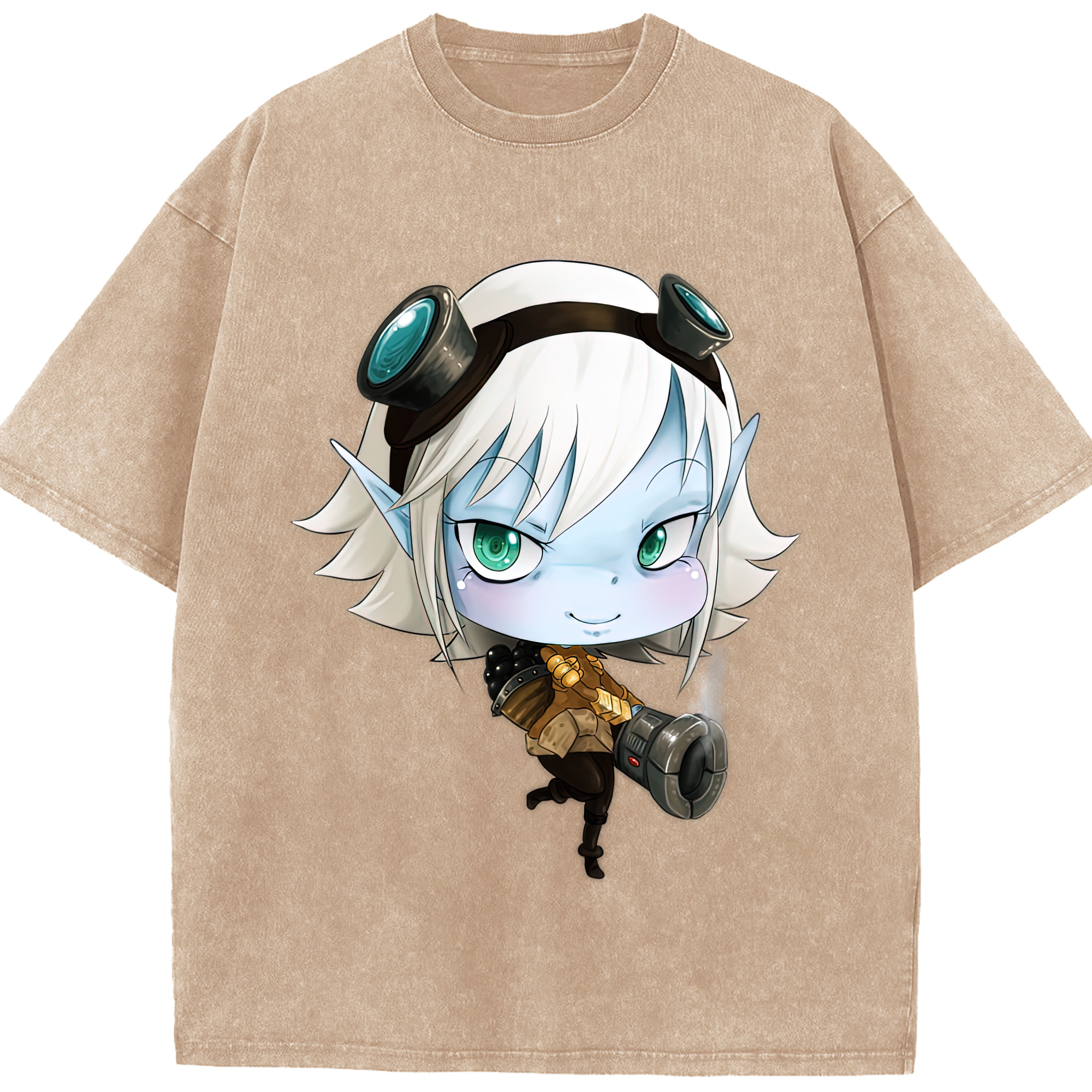 リーグ・オブ・レジェンド League of Legends LOL 綿100% ヴィンテージ風 半袖Tシャツ（フロントプリント）