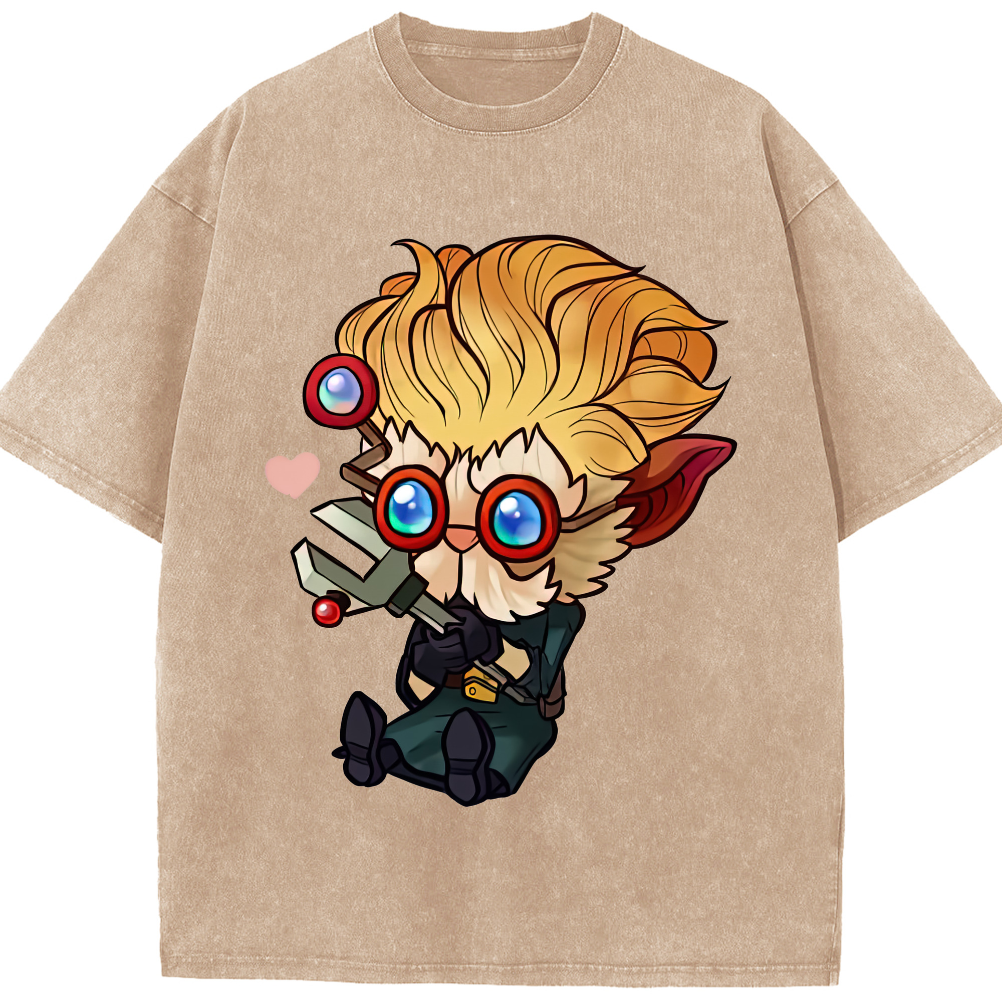リーグ・オブ・レジェンド League of Legends LOL 綿100% ヴィンテージ風 半袖Tシャツ（フロントプリント）