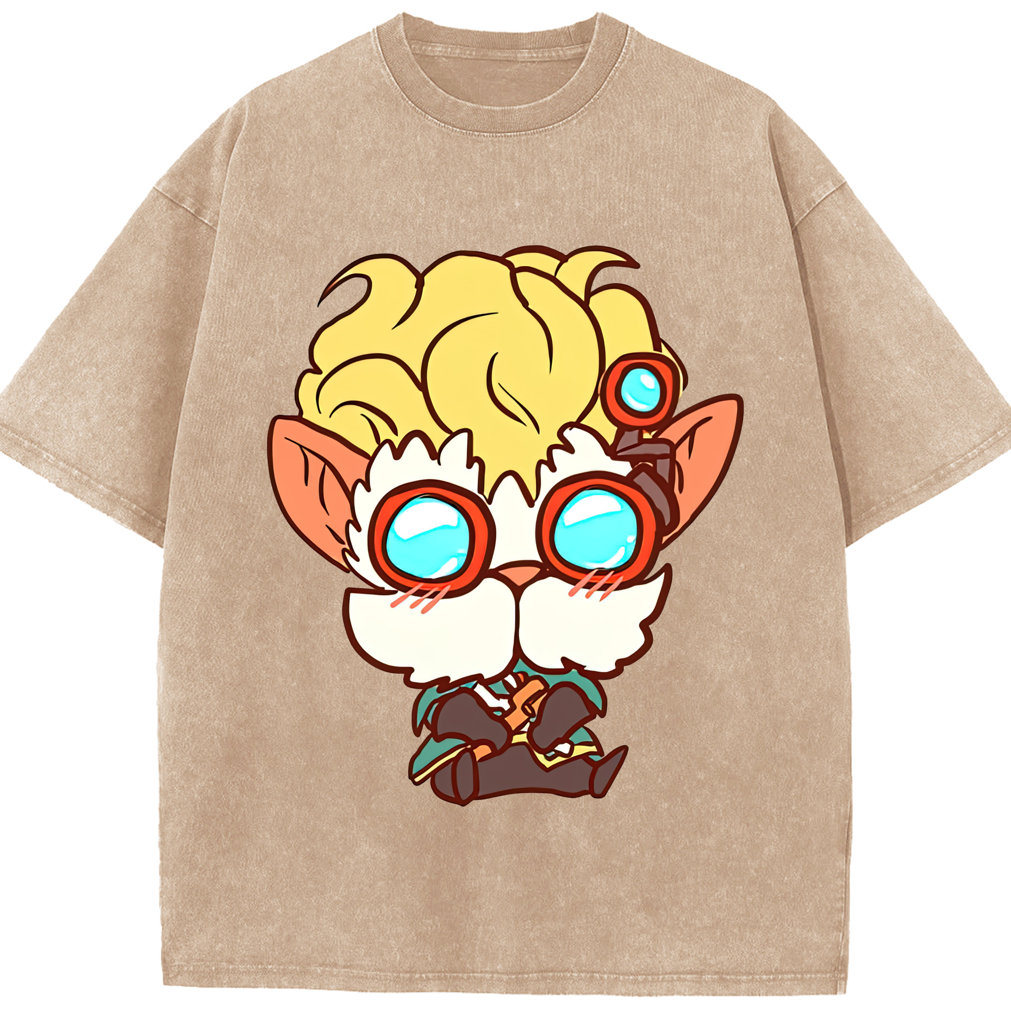 リーグ・オブ・レジェンド League of Legends LOL 綿100% ヴィンテージ風 半袖Tシャツ（フロントプリント）