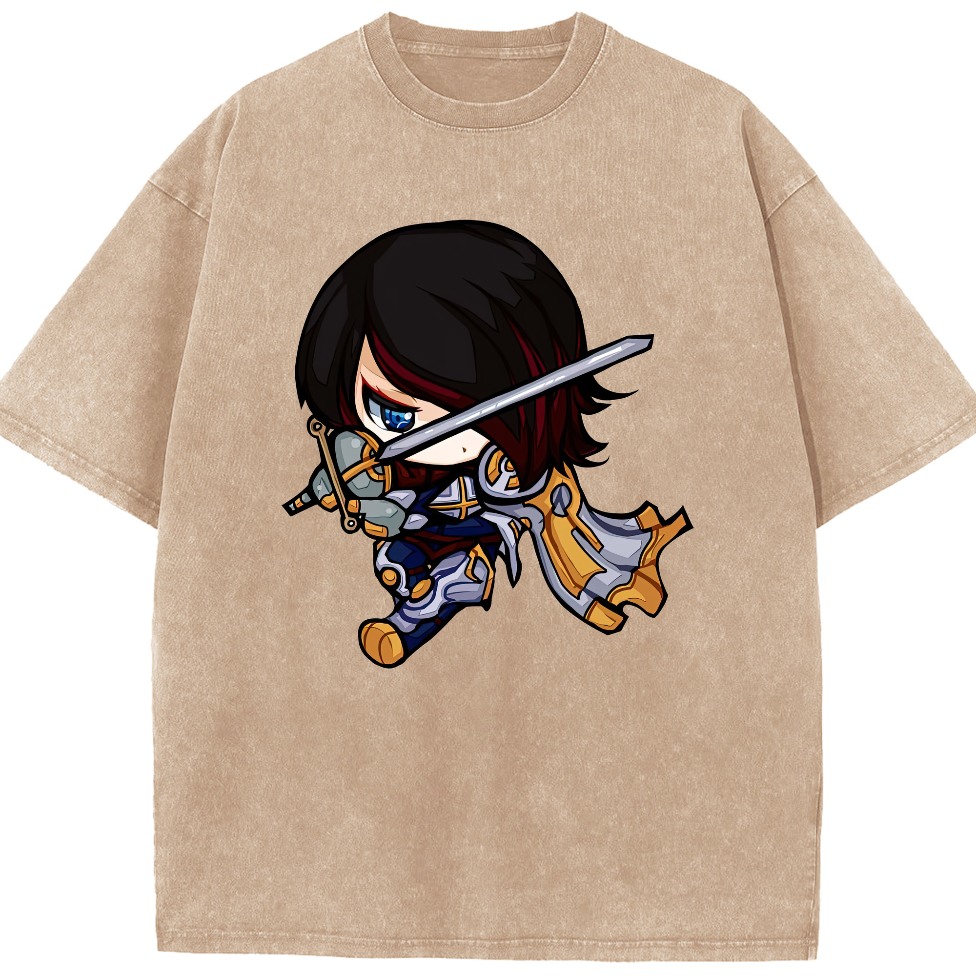リーグ・オブ・レジェンド League of Legends LOL 綿100% ヴィンテージ風 半袖Tシャツ（フロントプリント）