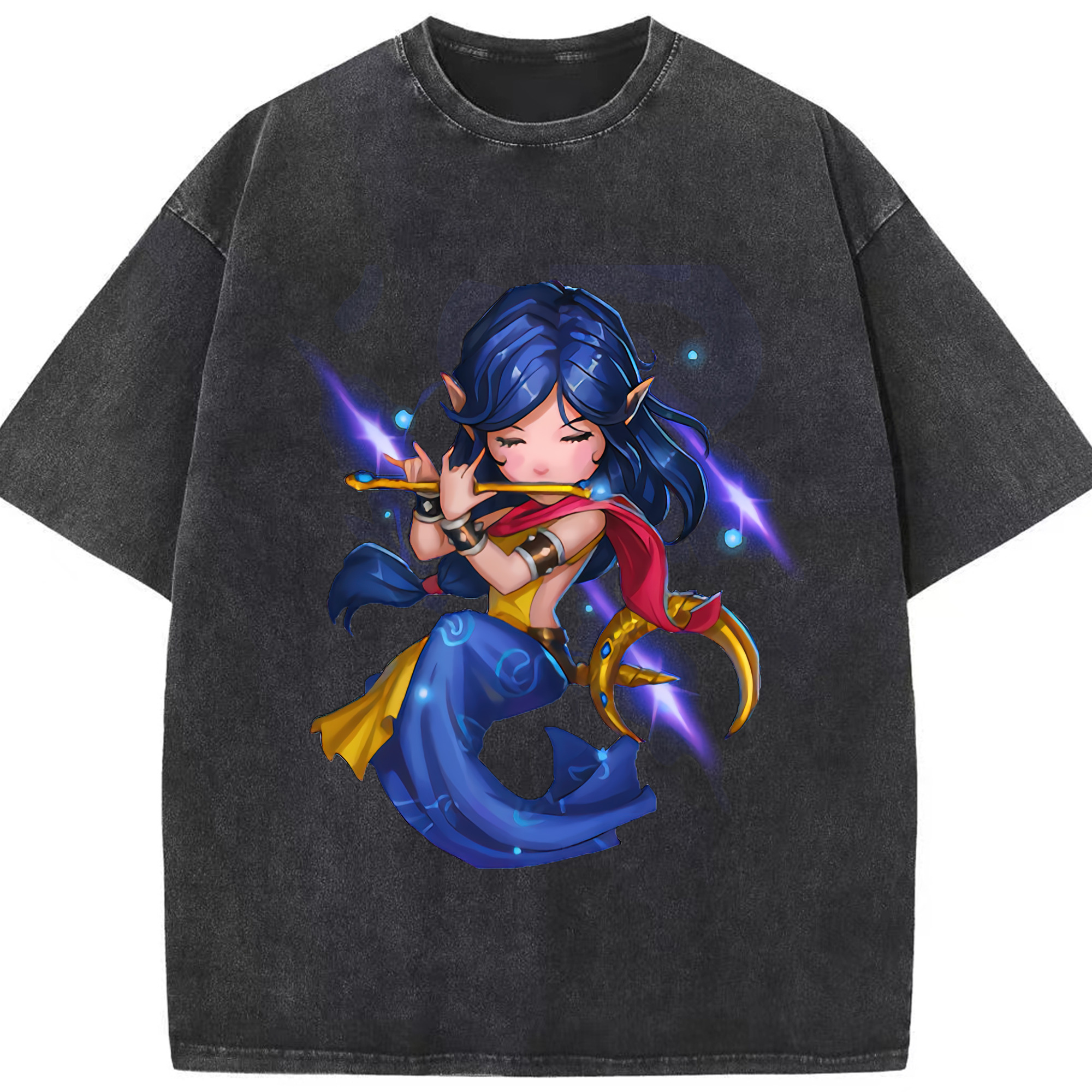 リーグ・オブ・レジェンド League of Legends LOL 綿100% ヴィンテージ風 半袖Tシャツ（フロントプリント）